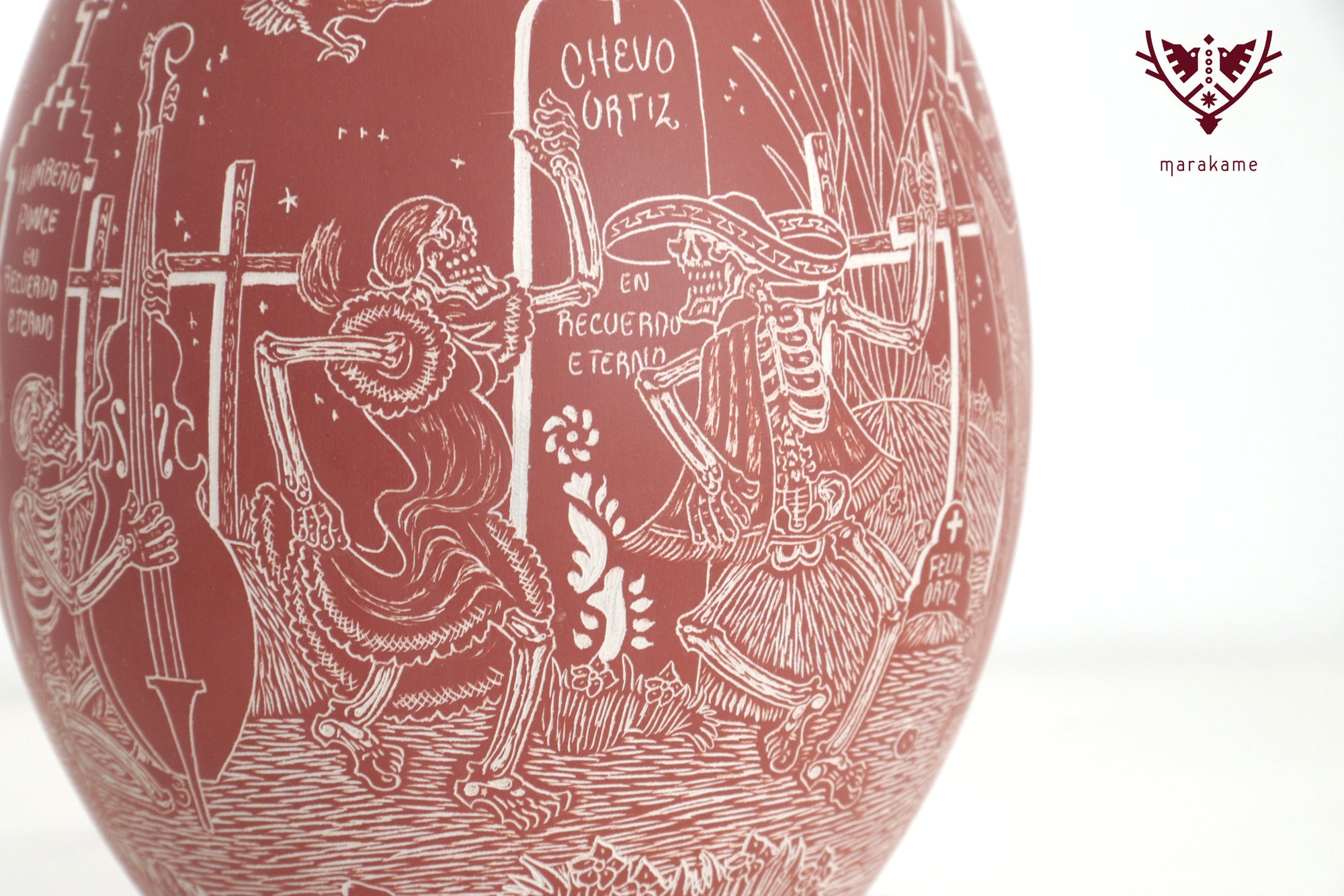 Mata Ortiz pottery – Night of the Rider – Day of the Dead