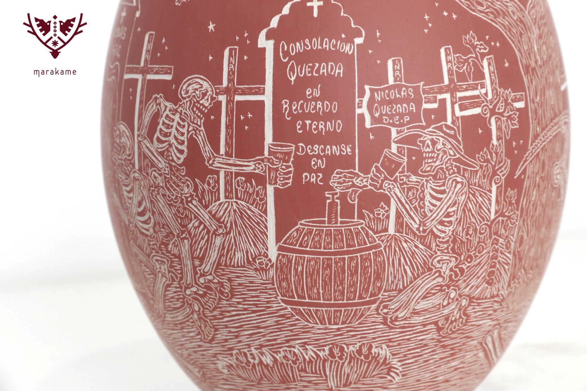Mata Ortiz pottery – Night of the Rider – Day of the Dead