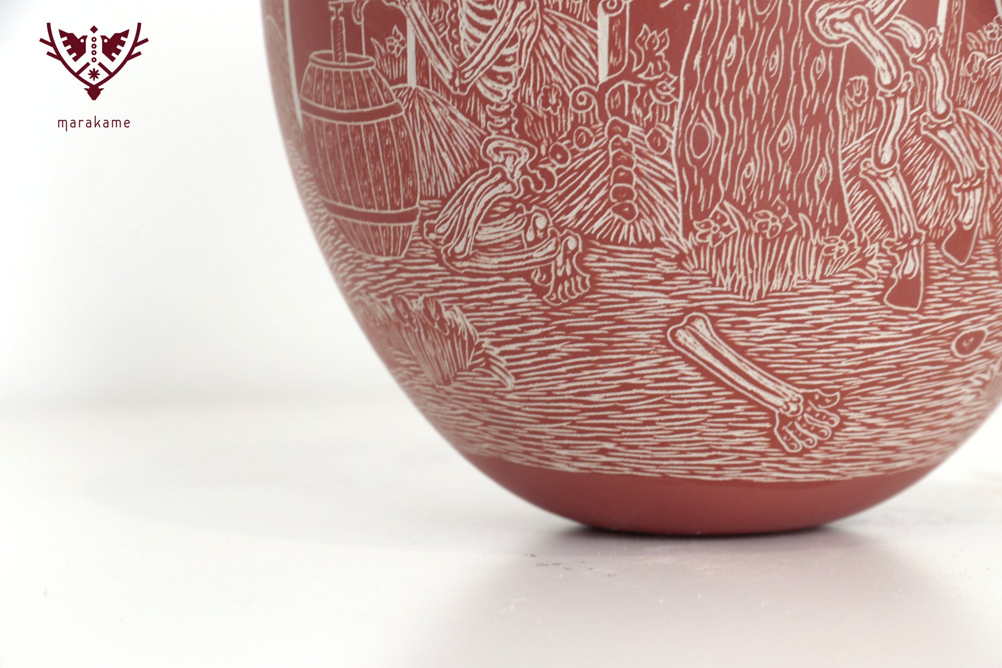 Mata Ortiz pottery – Night of the Rider – Day of the Dead