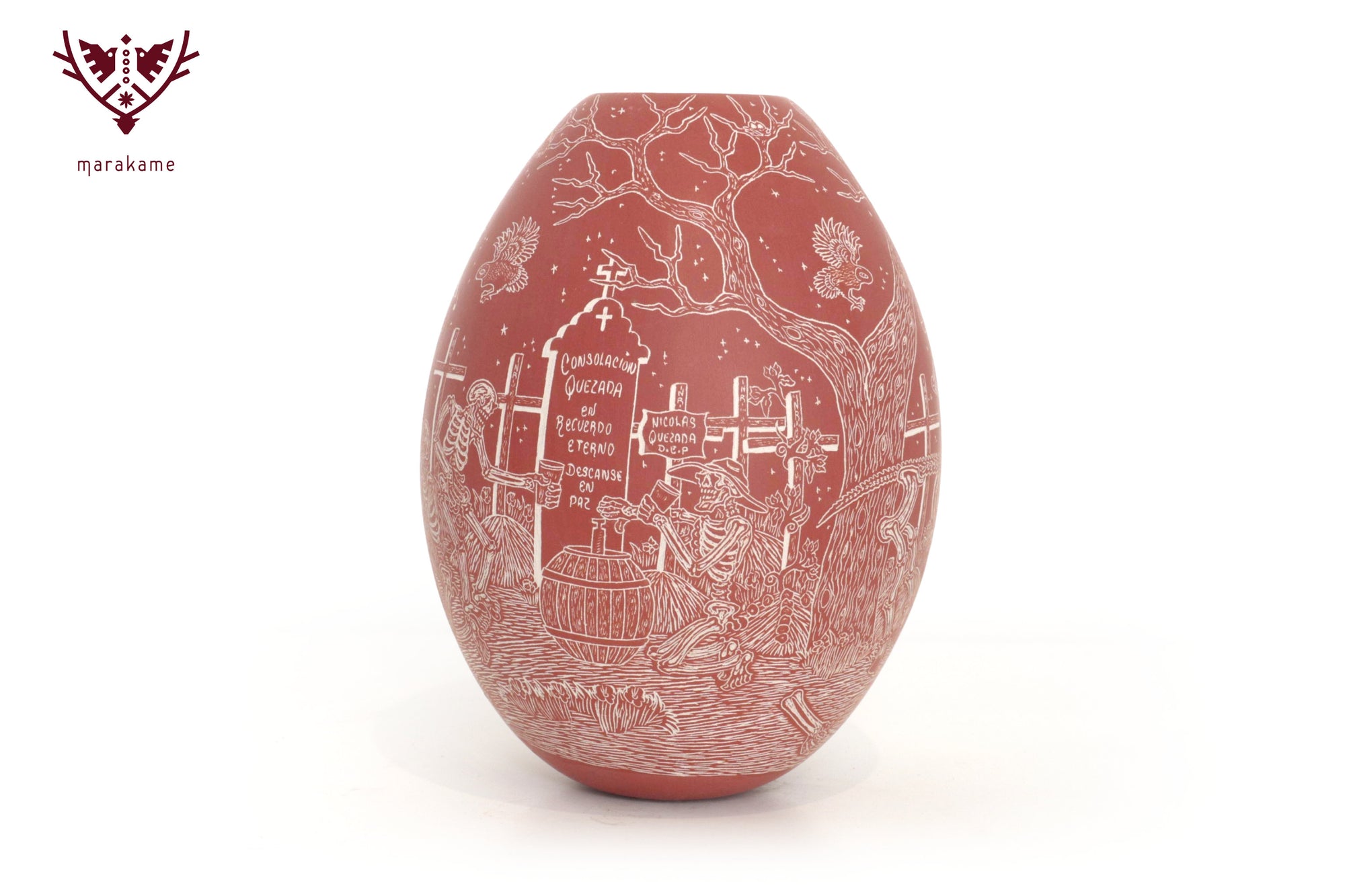 Mata Ortiz pottery – Night of the Rider – Day of the Dead