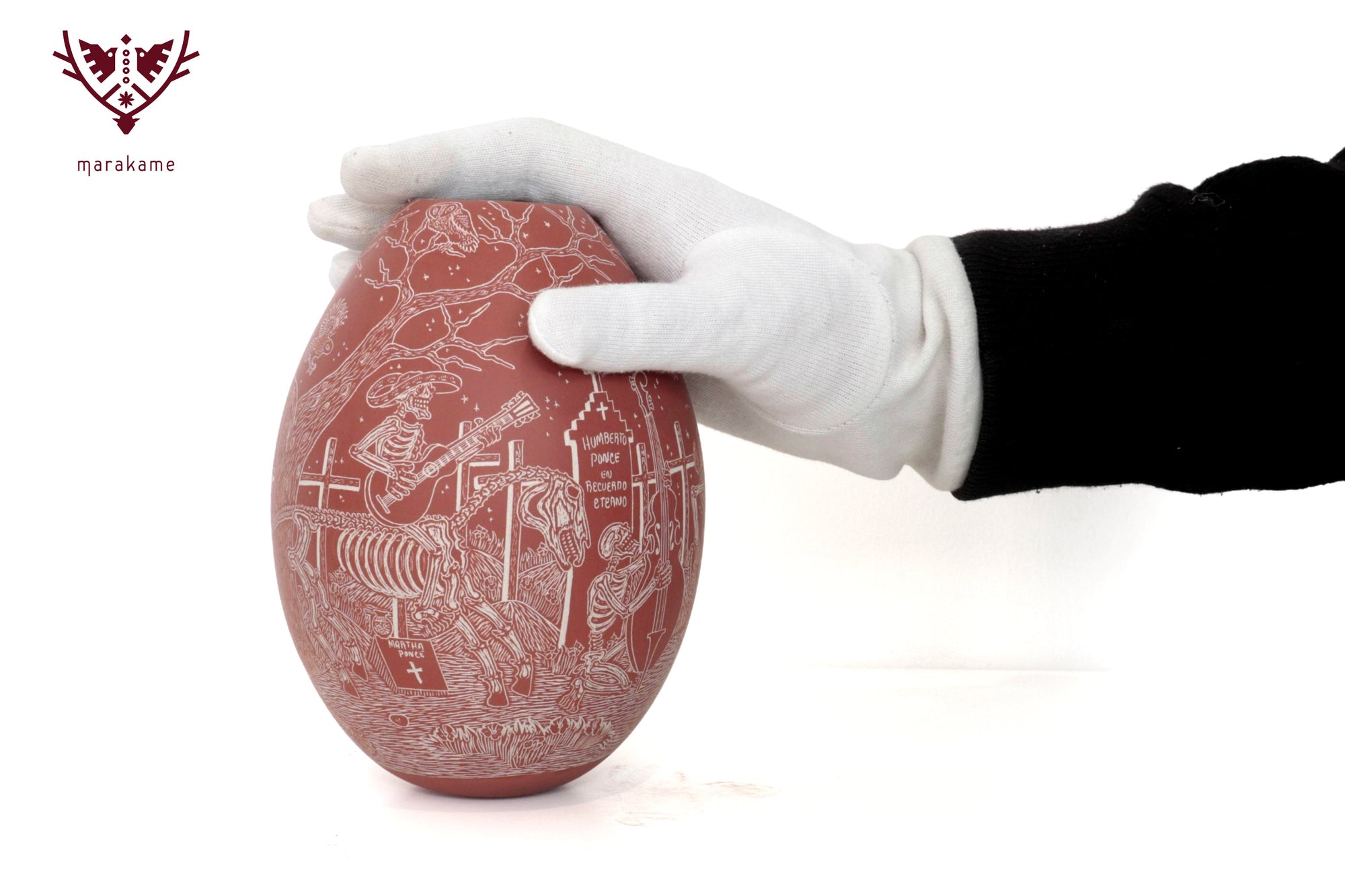 Mata Ortiz pottery – Night of the Rider – Day of the Dead