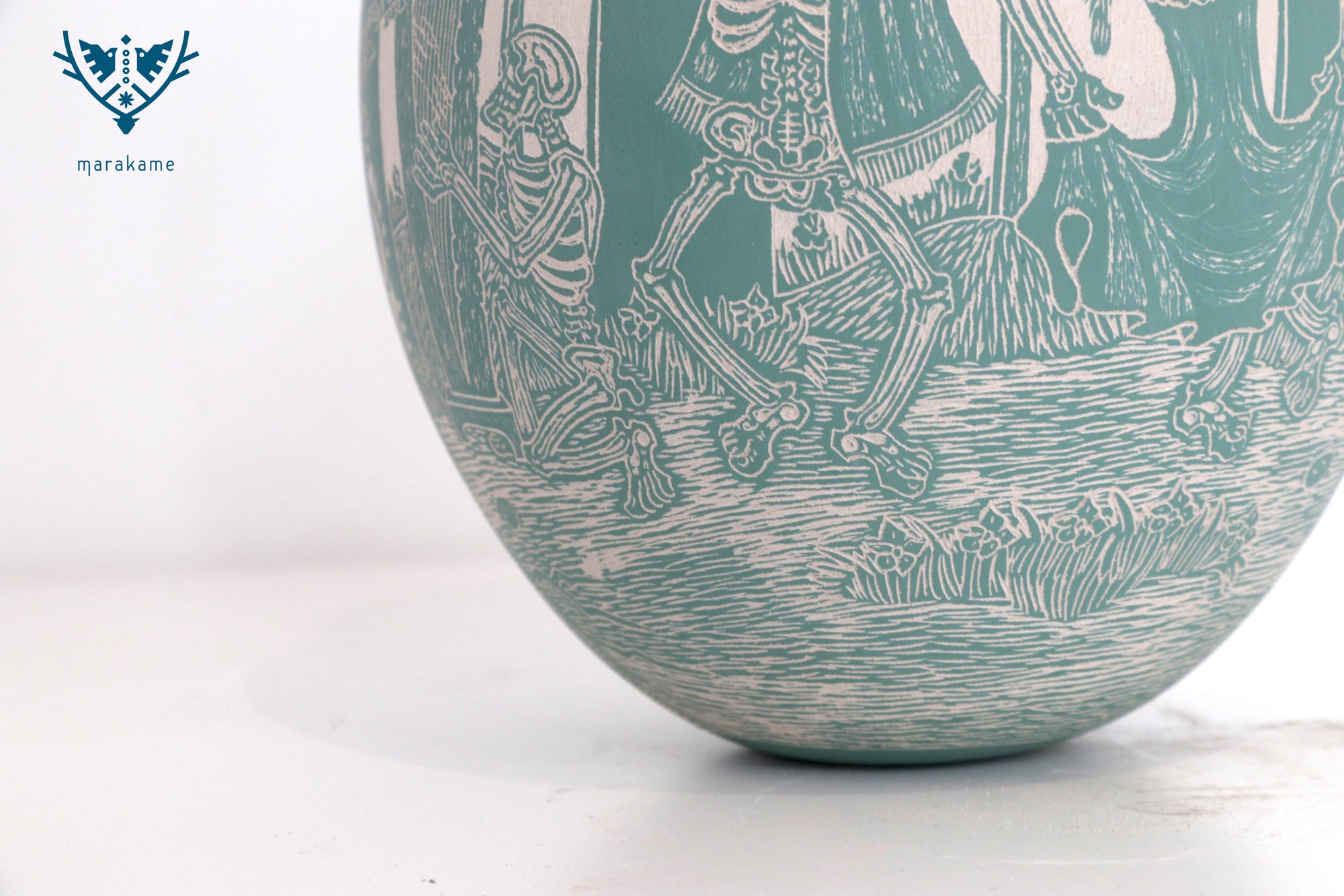 Mata Ortiz Pottery – Green Night in the Cemetery – Day of the Dead