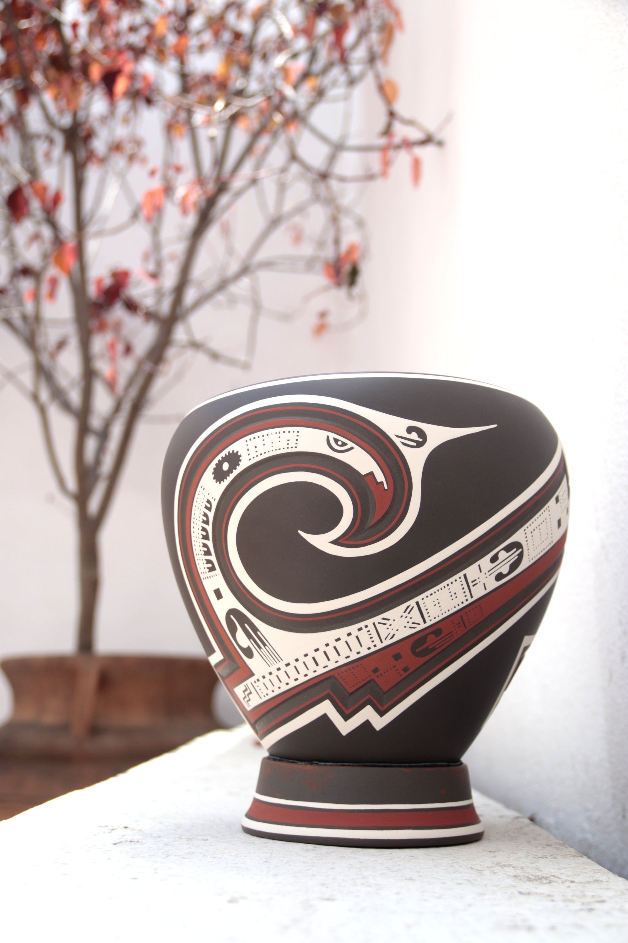 Ceramica de Mata Ortiz - Espiral del Viento de Paquime