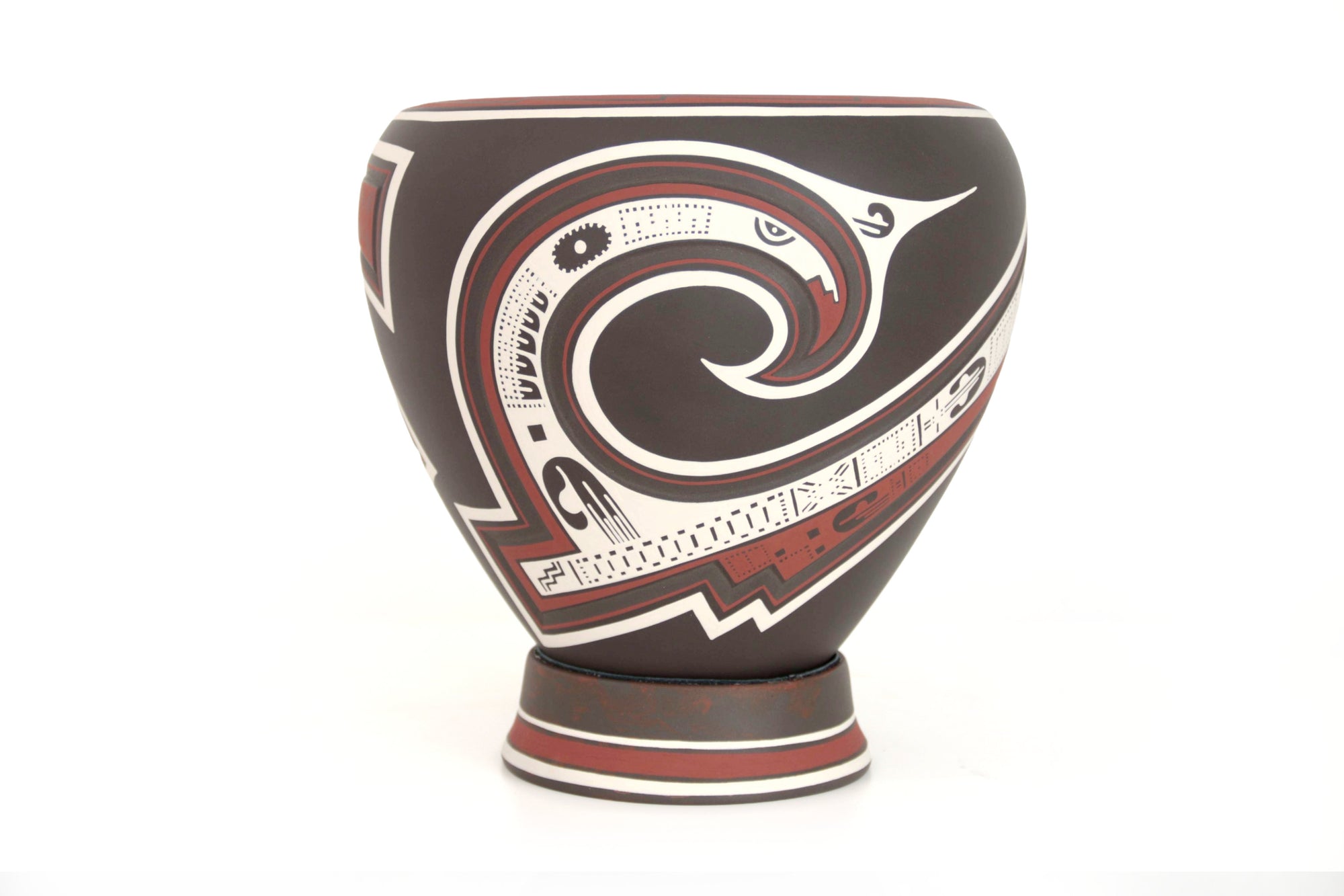 Ceramica de Mata Ortiz - Espiral del Viento de Paquime