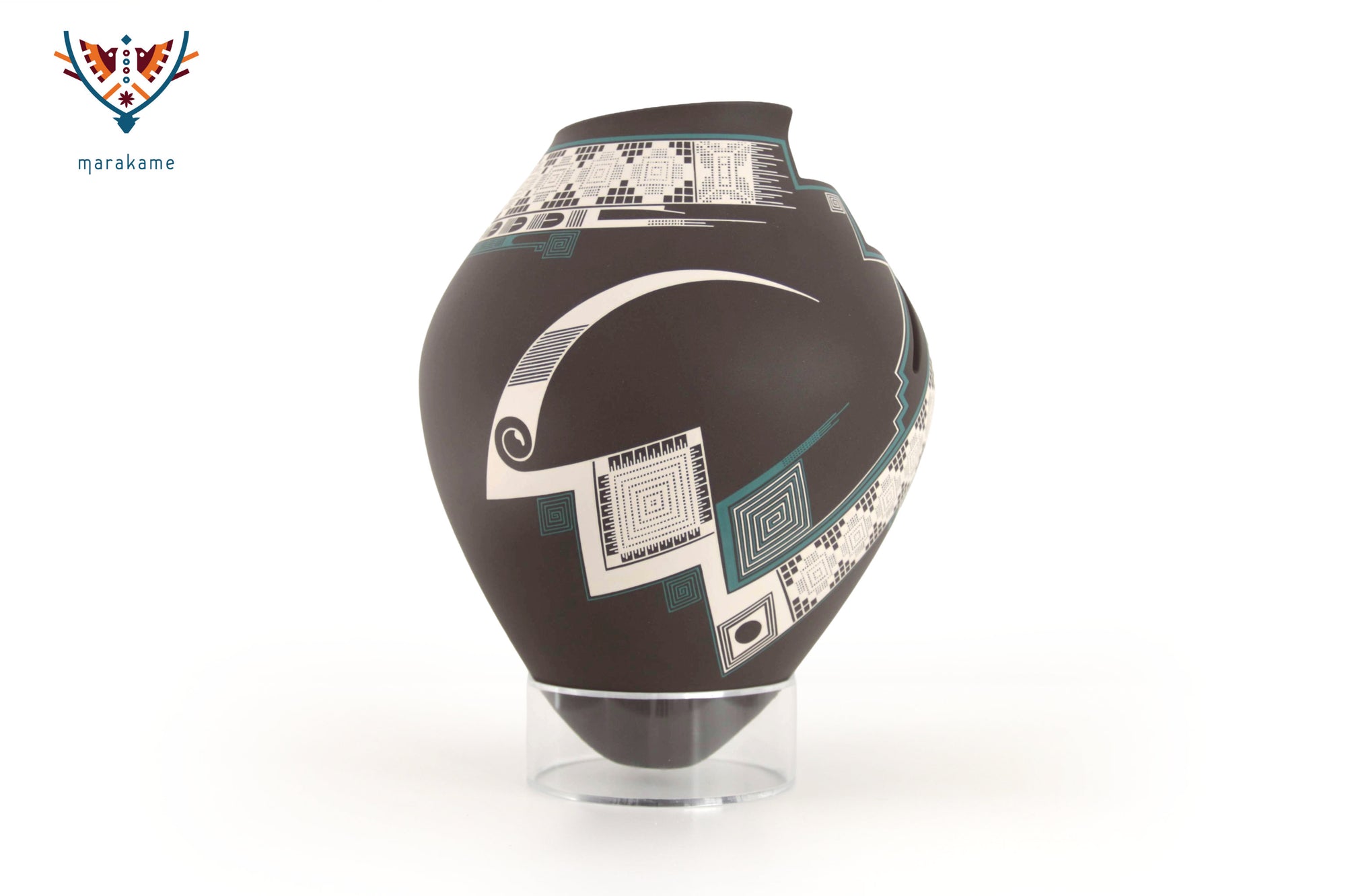 Cerámica de Mata Ortiz - Geometría sobre marrones