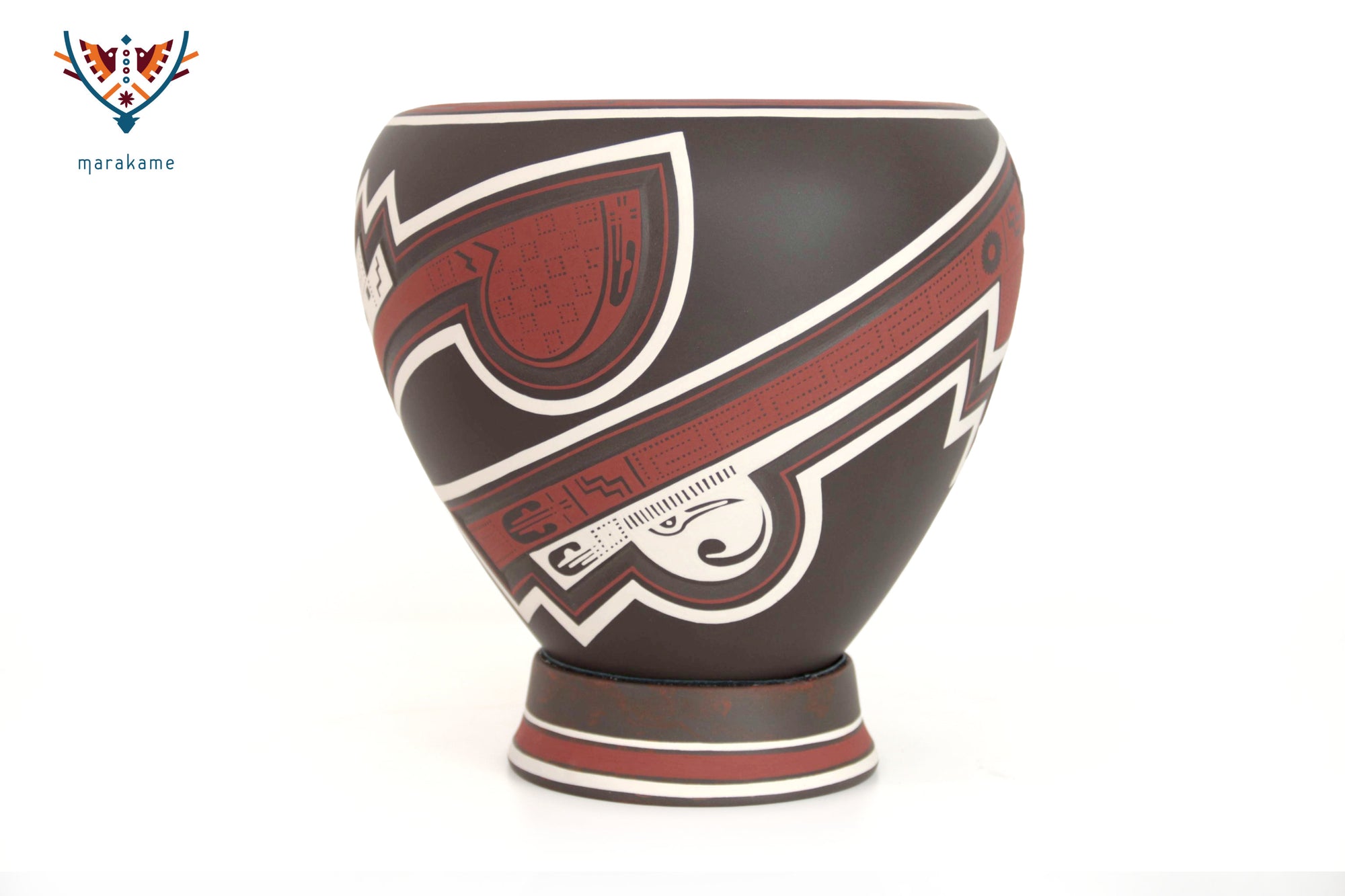 Ceramica de Mata Ortiz - Espiral del Viento de Paquime