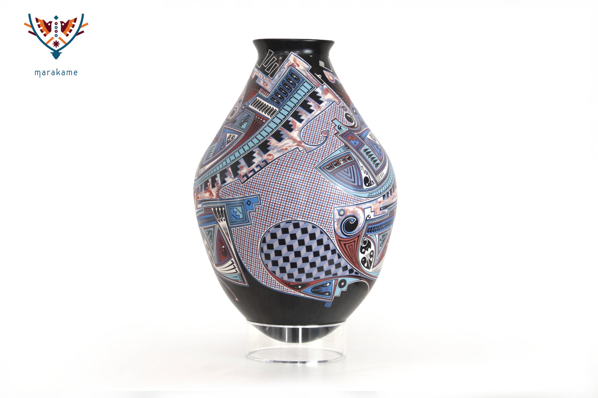 Mata Ortiz Ceramics – Geometrie der Vorfahren in Schwarz und Blau