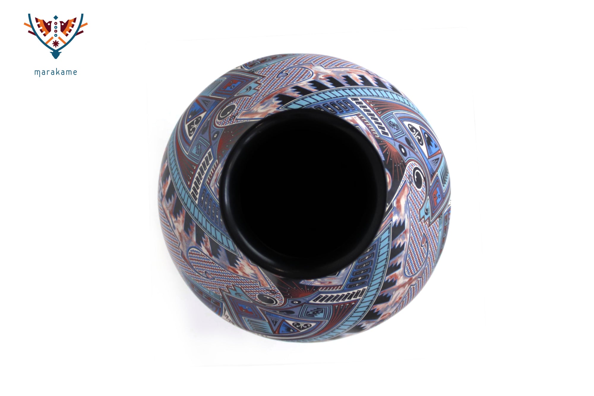 Mata Ortiz Ceramics – Geometrie der Vorfahren in Schwarz und Blau