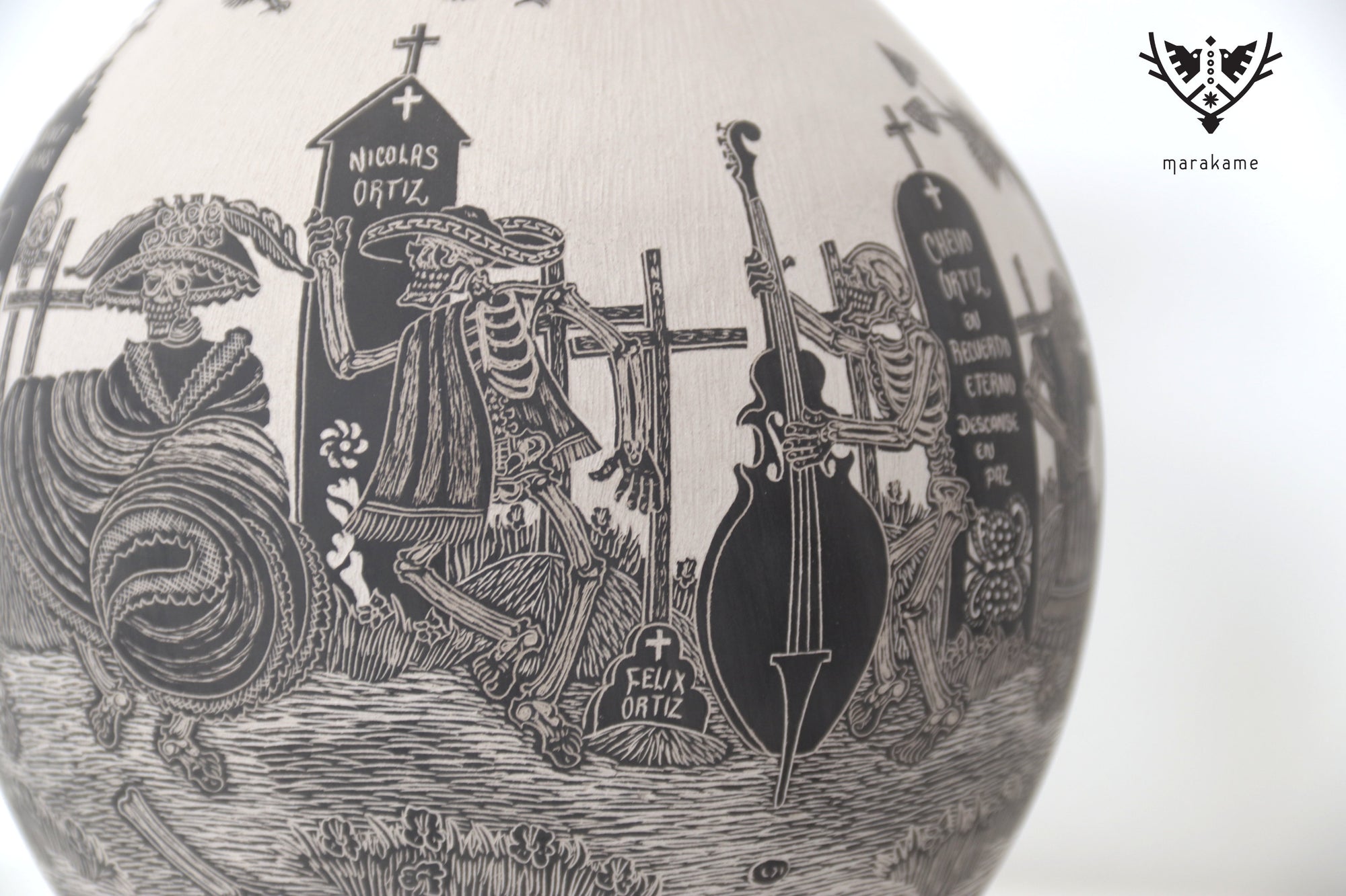 Cerámica de Mata Ortiz - Réquiem del Caminante - Día de muertos