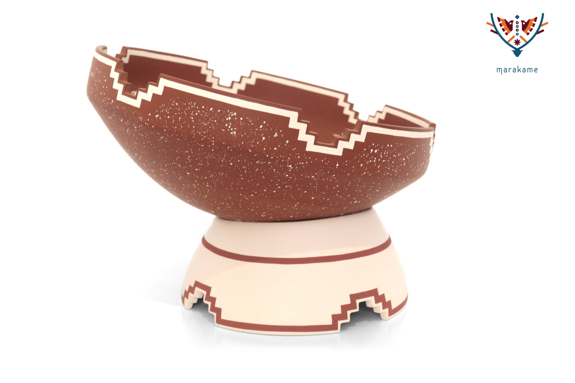 Cerámica de Mata Ortiz - Plato - Serpiente de la Montaña Roja