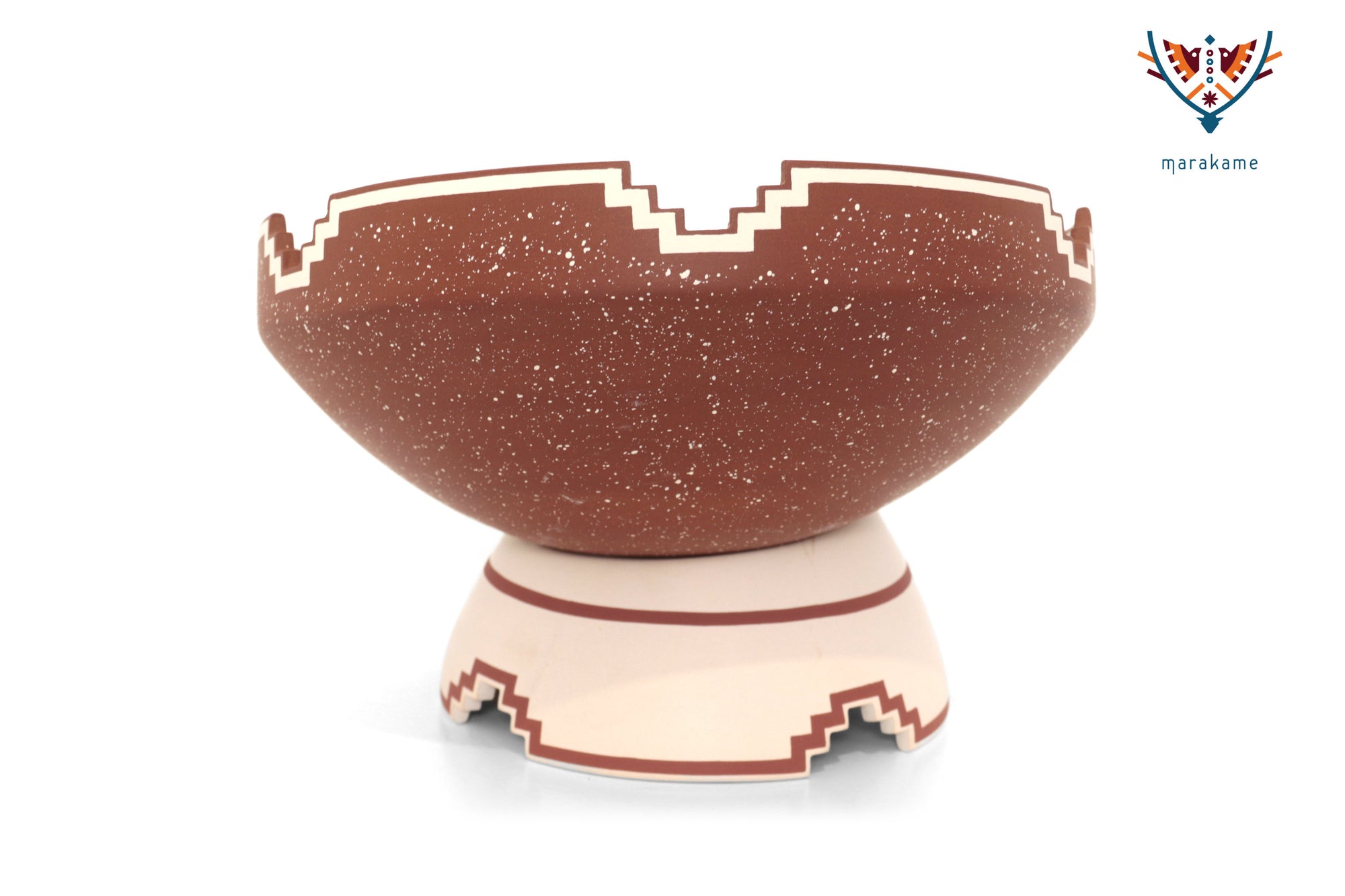 Cerámica de Mata Ortiz - Plato - Serpiente de la Montaña Roja