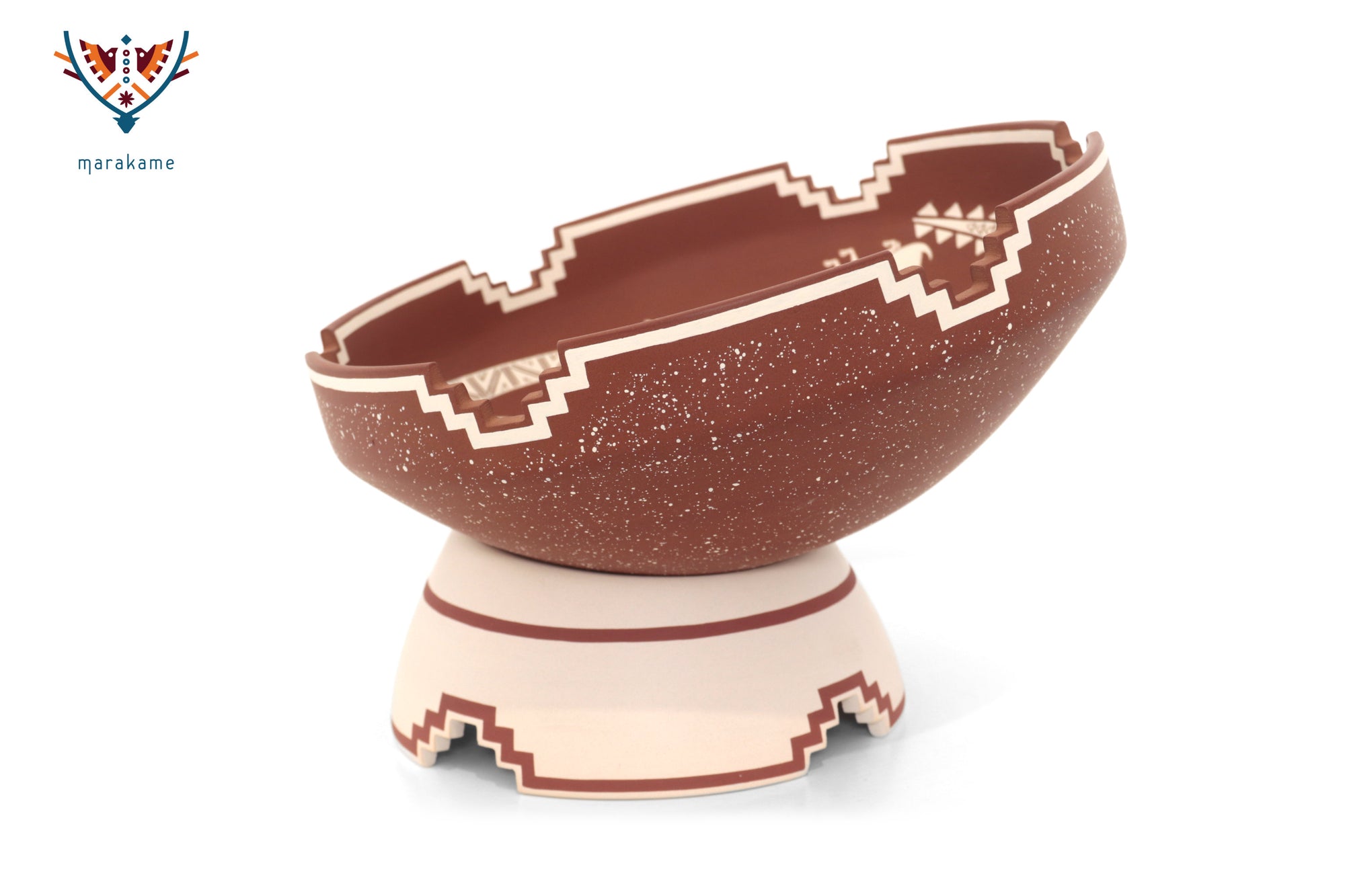 Cerámica de Mata Ortiz - Plato - Serpiente de la Montaña Roja