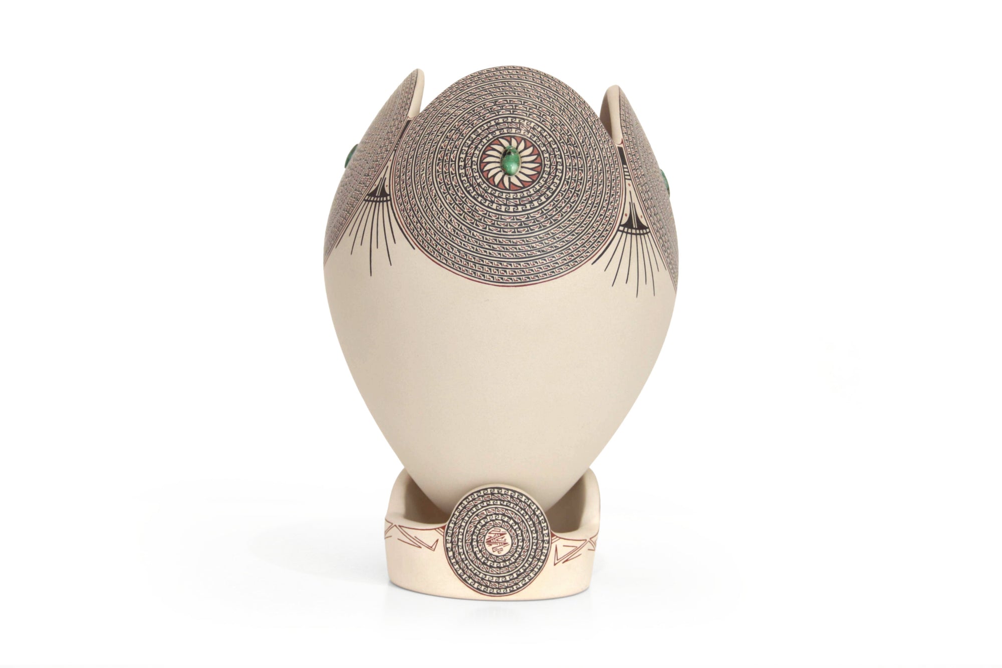 Ceramica de Mata Ortiz - Pintado fino y turquesas