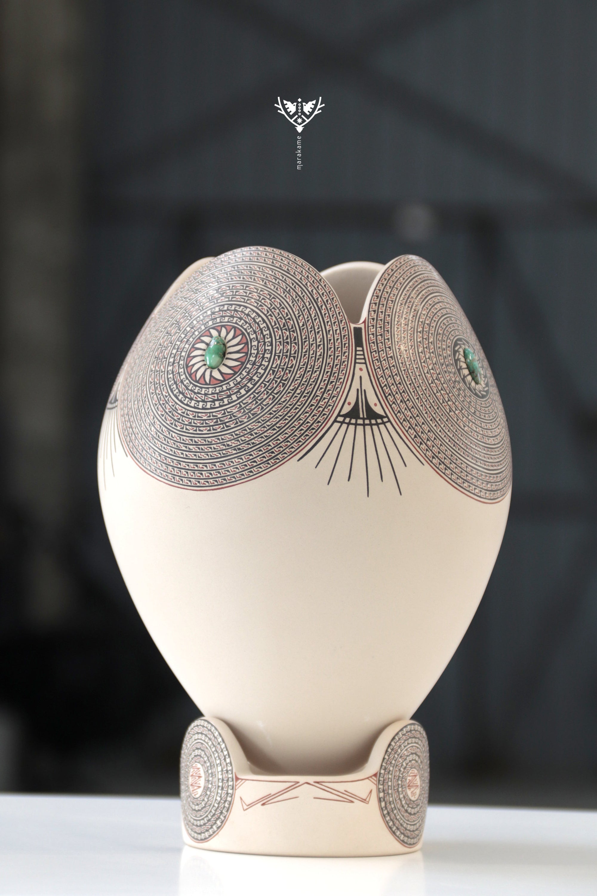 Ceramica de Mata Ortiz - Pintado fino y turquesas