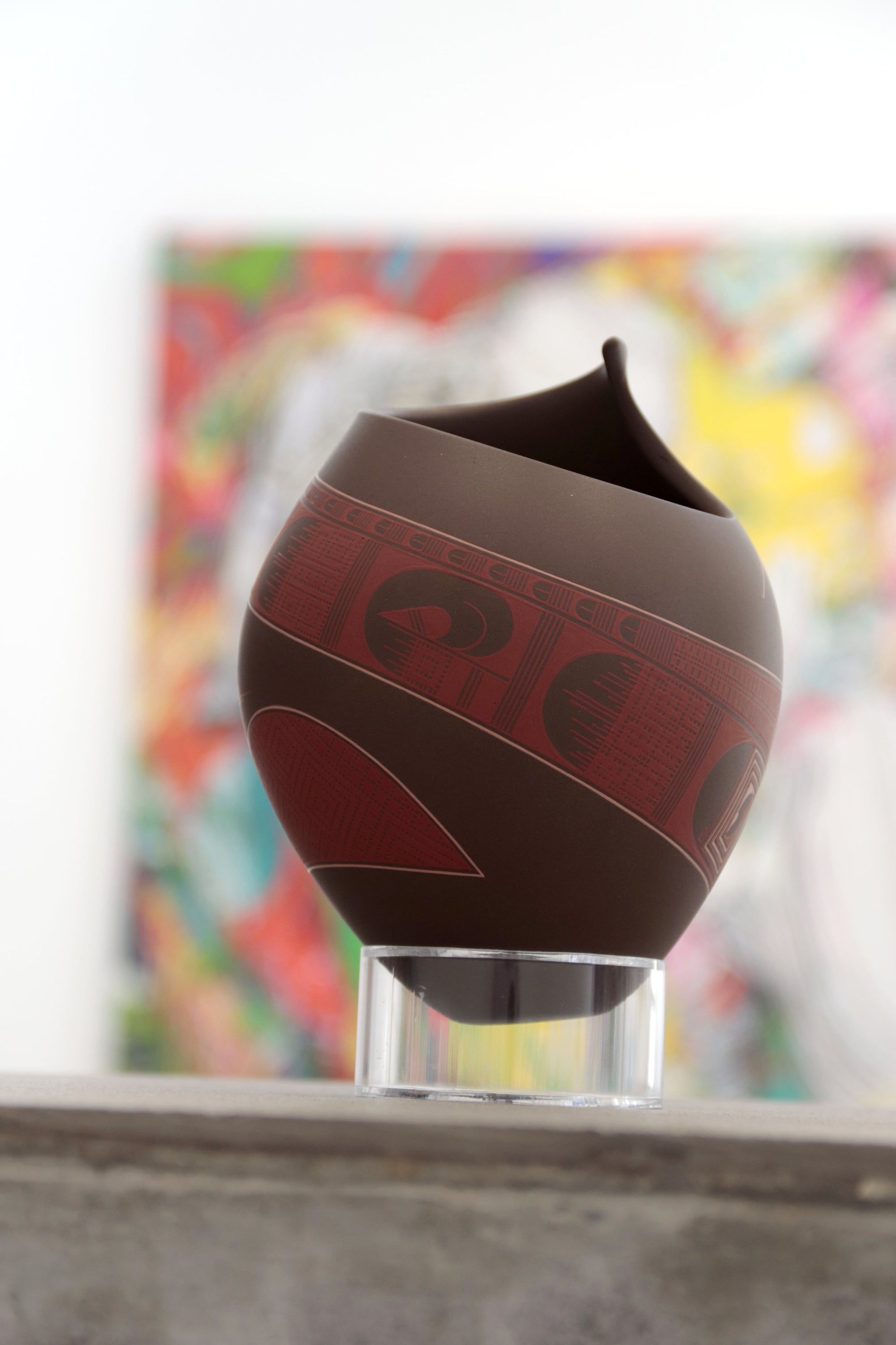 Mata Ortiz Ceramics – Rote Sonnenfinsternis in Bewegung