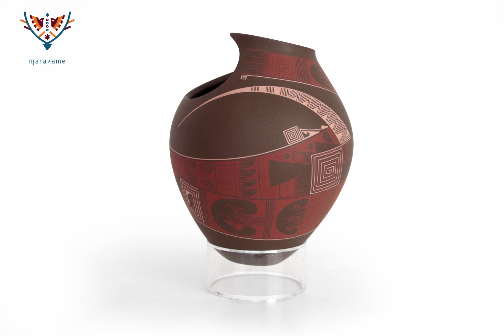 Mata Ortiz Ceramics – Rote Sonnenfinsternis in Bewegung