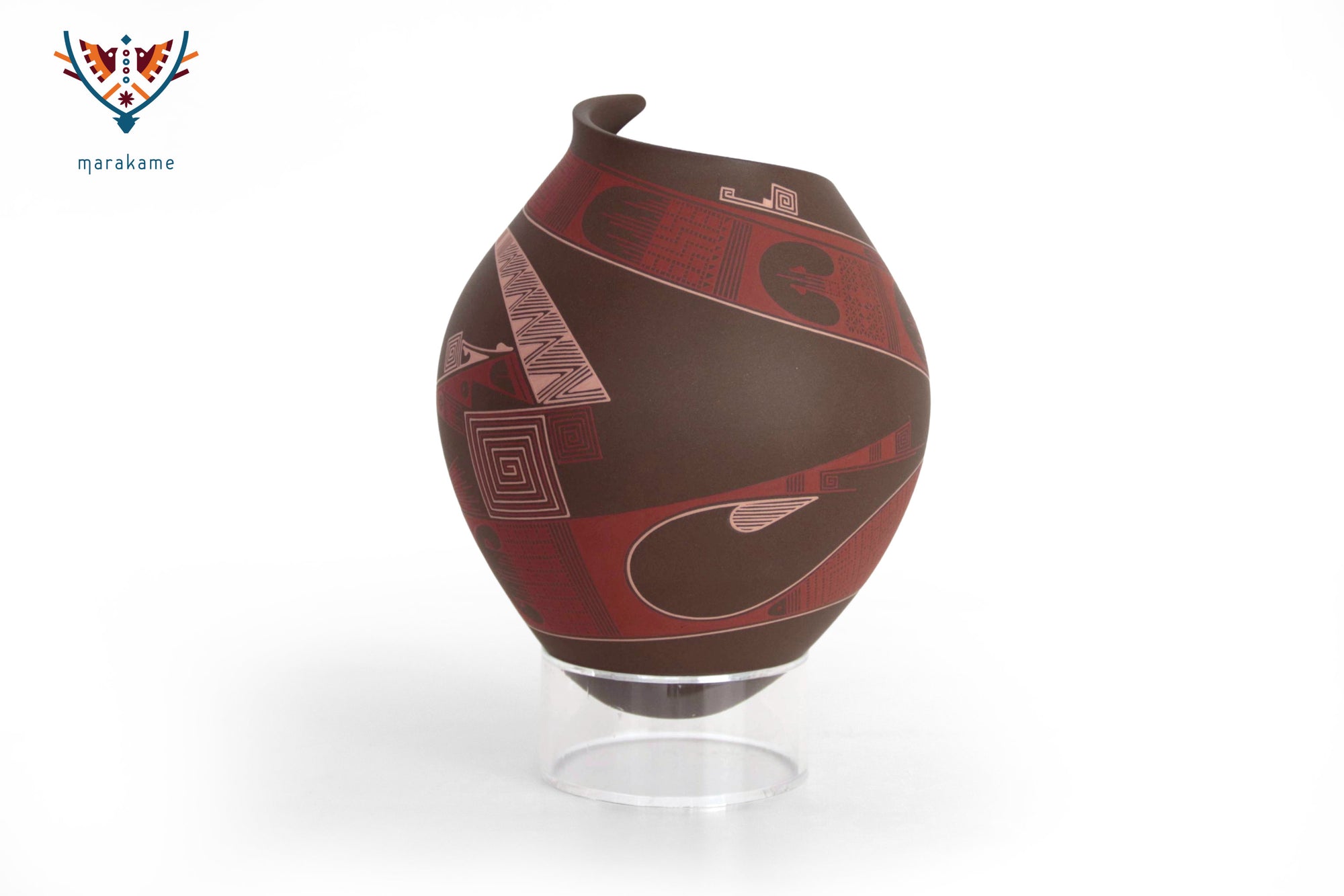 Mata Ortiz Ceramics – Rote Sonnenfinsternis in Bewegung
