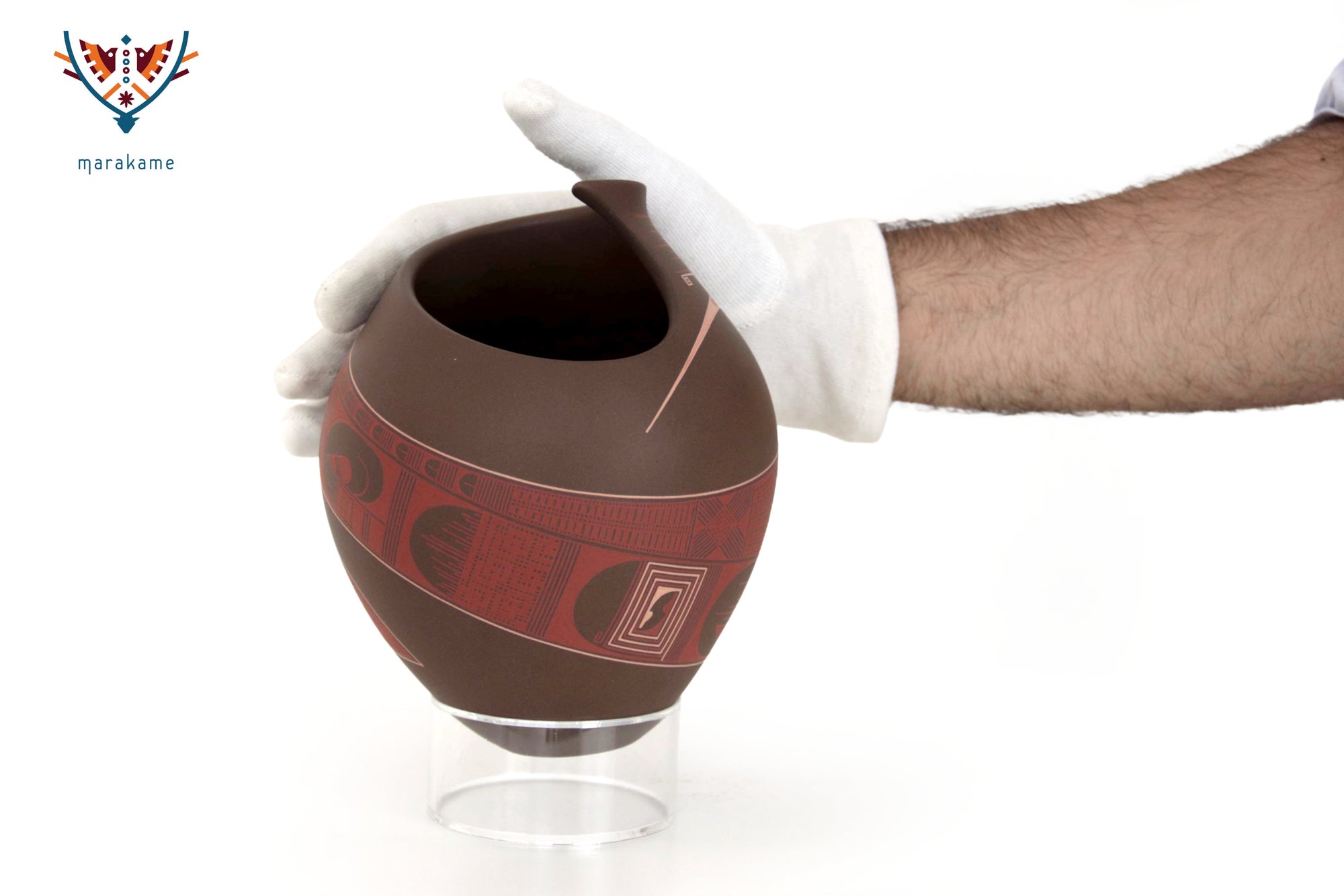 Mata Ortiz Ceramics – Rote Sonnenfinsternis in Bewegung