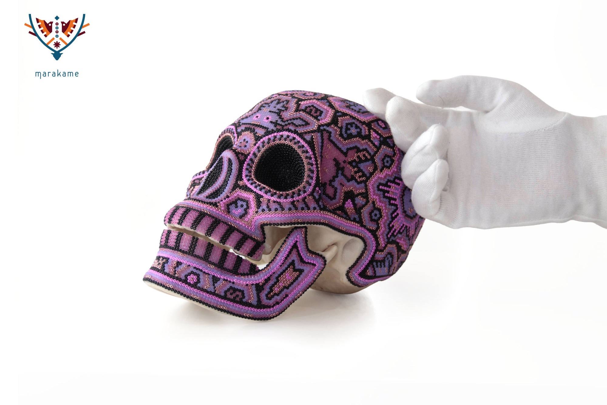 Calavera huichol escala real - Tatewari
