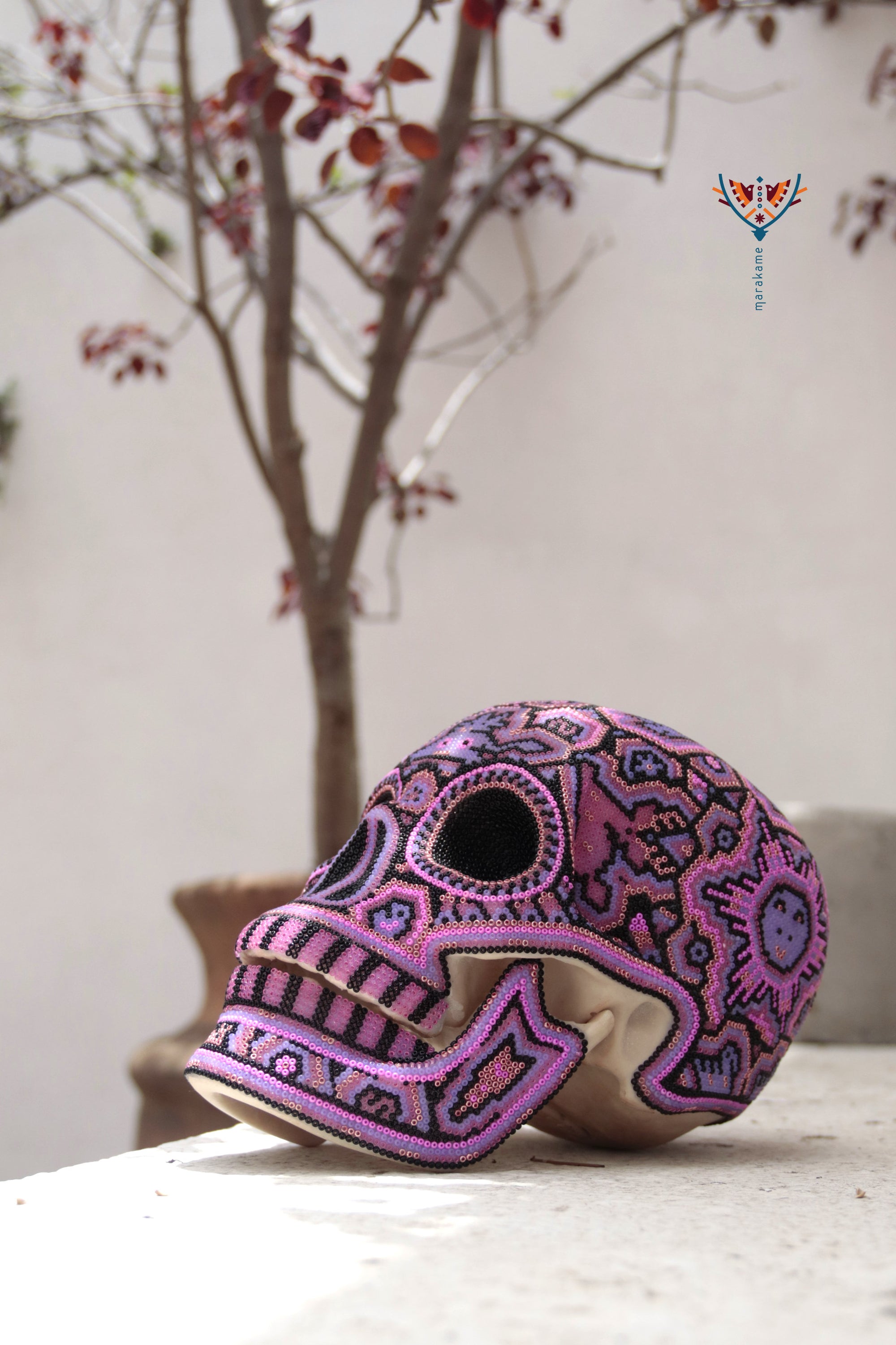 Calavera huichol escala real - Tatewari