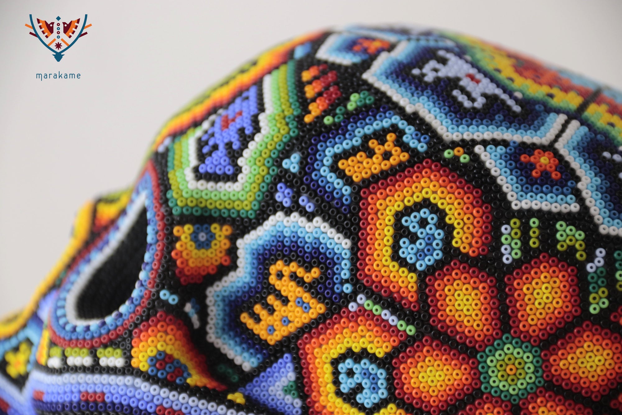 Calavera huichol escala real - Tikari