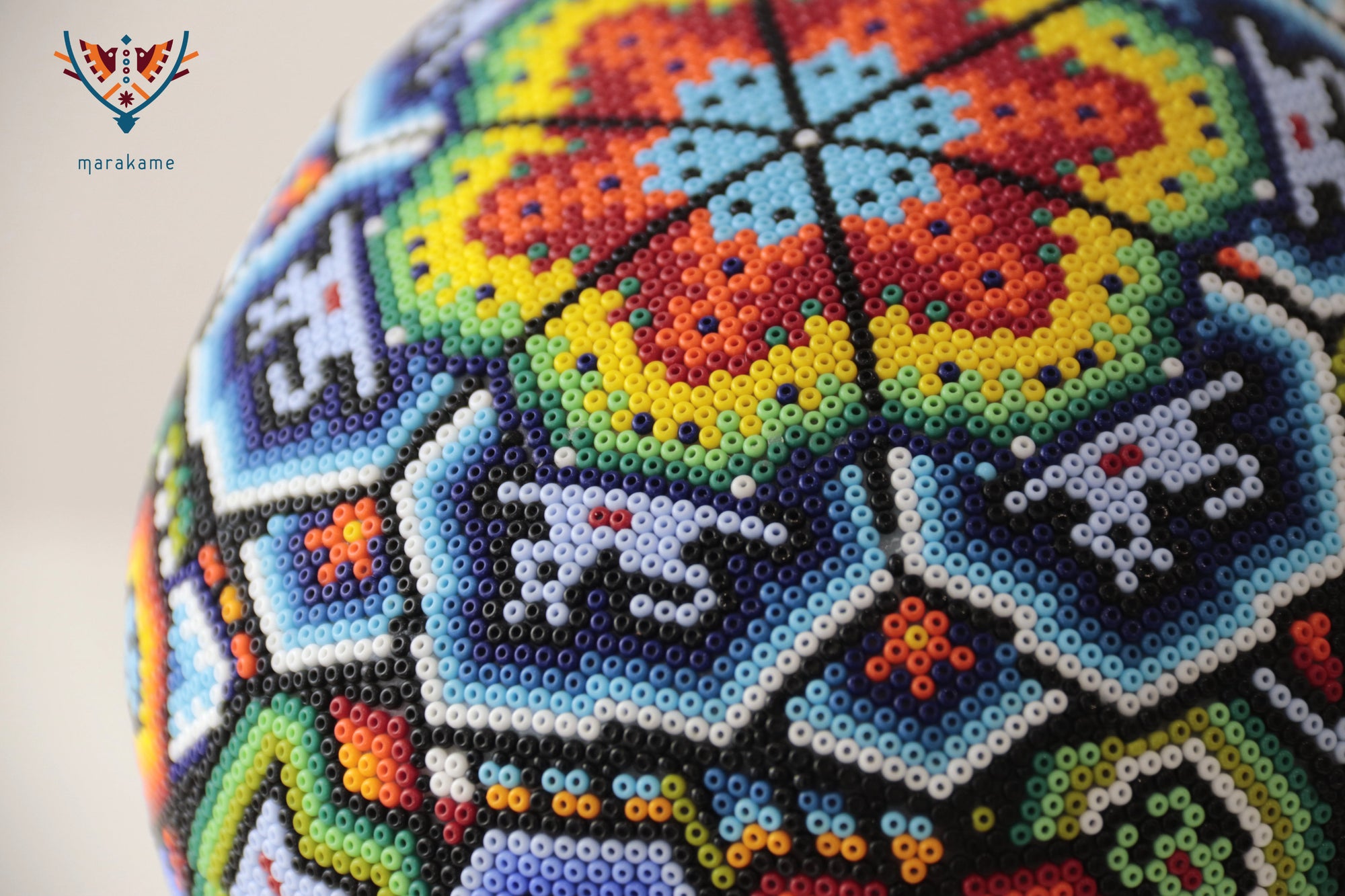 Calavera huichol escala real - Tikari
