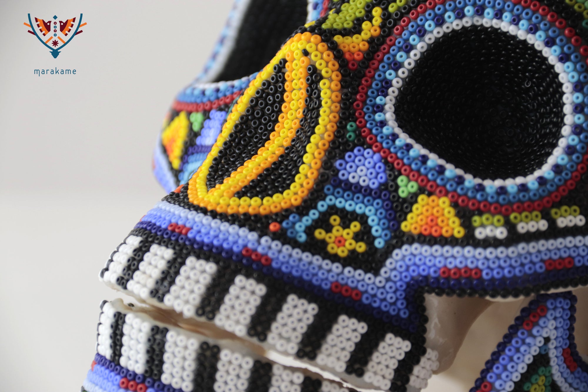 Calavera huichol escala real - Tikari