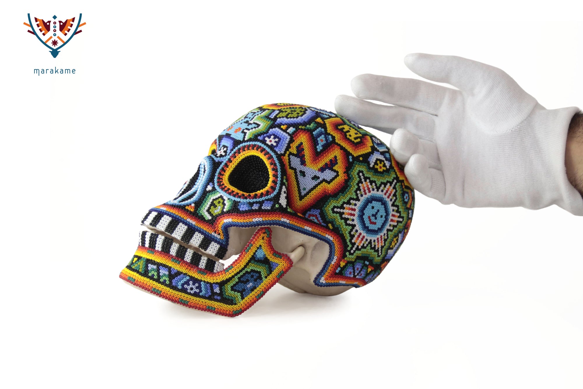 Calavera huichol escala real - Niwetsika