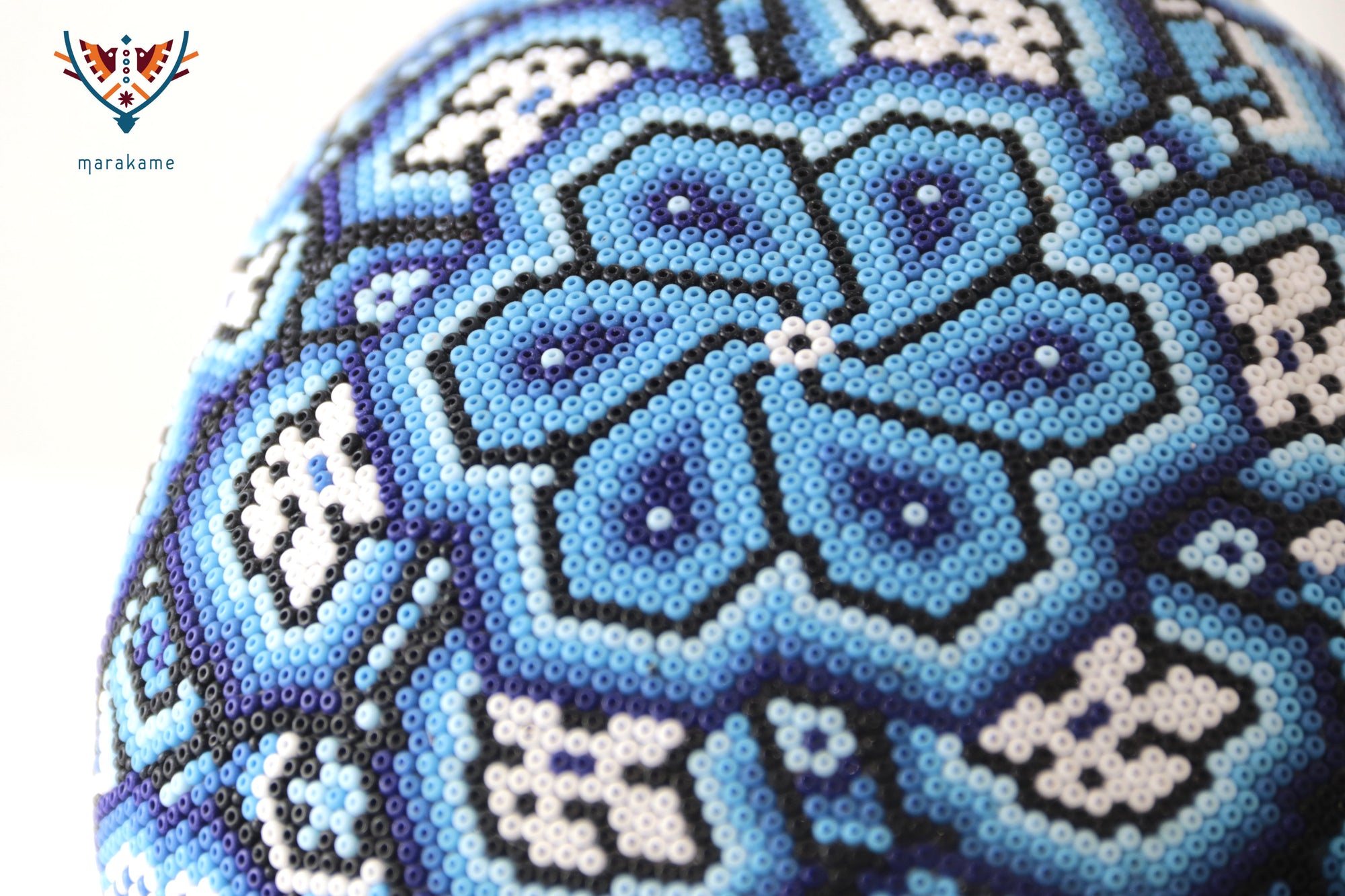 Calavera huichol escala real - Yurienaka