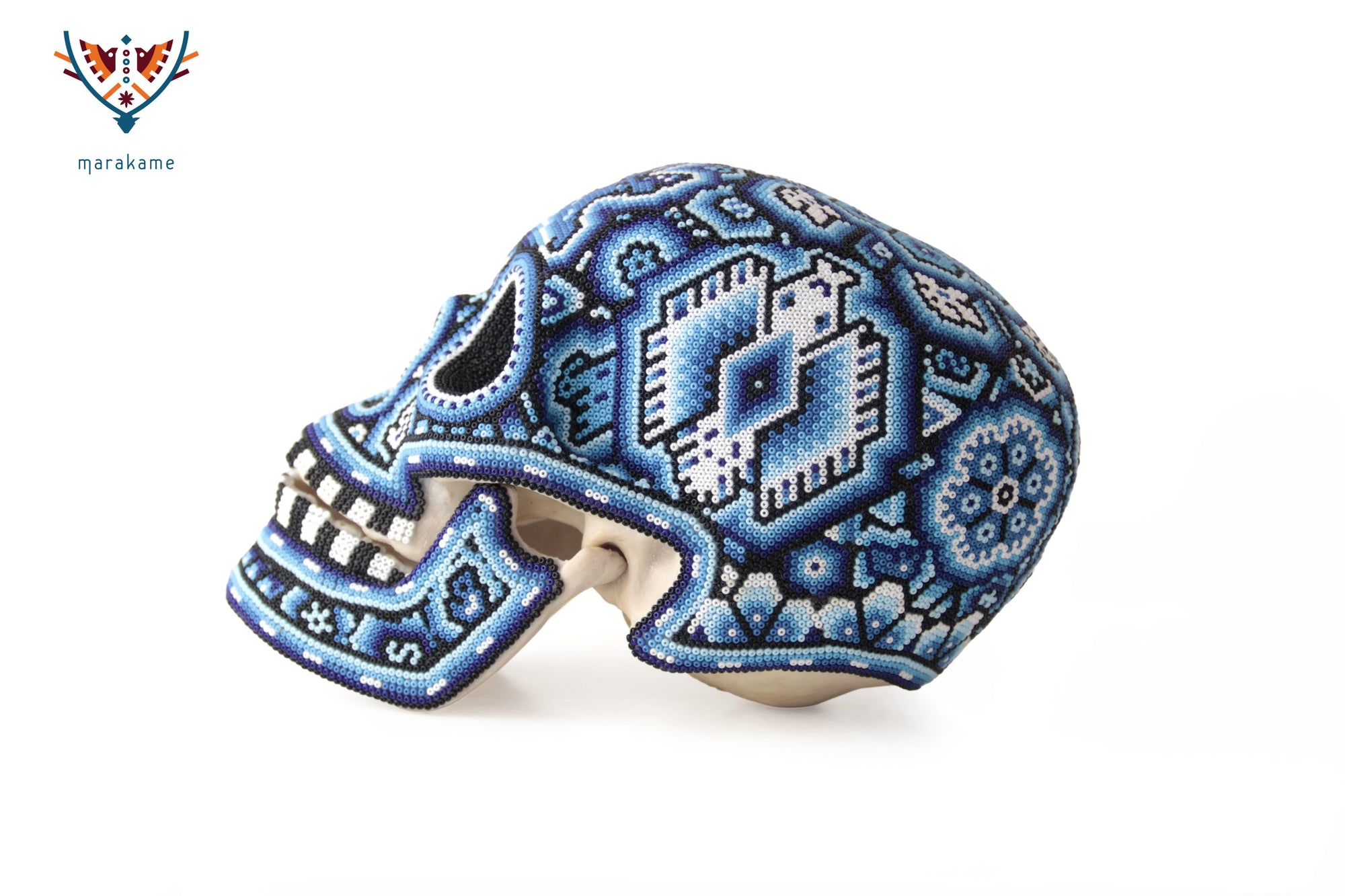 Calavera huichol escala real - Yurienaka