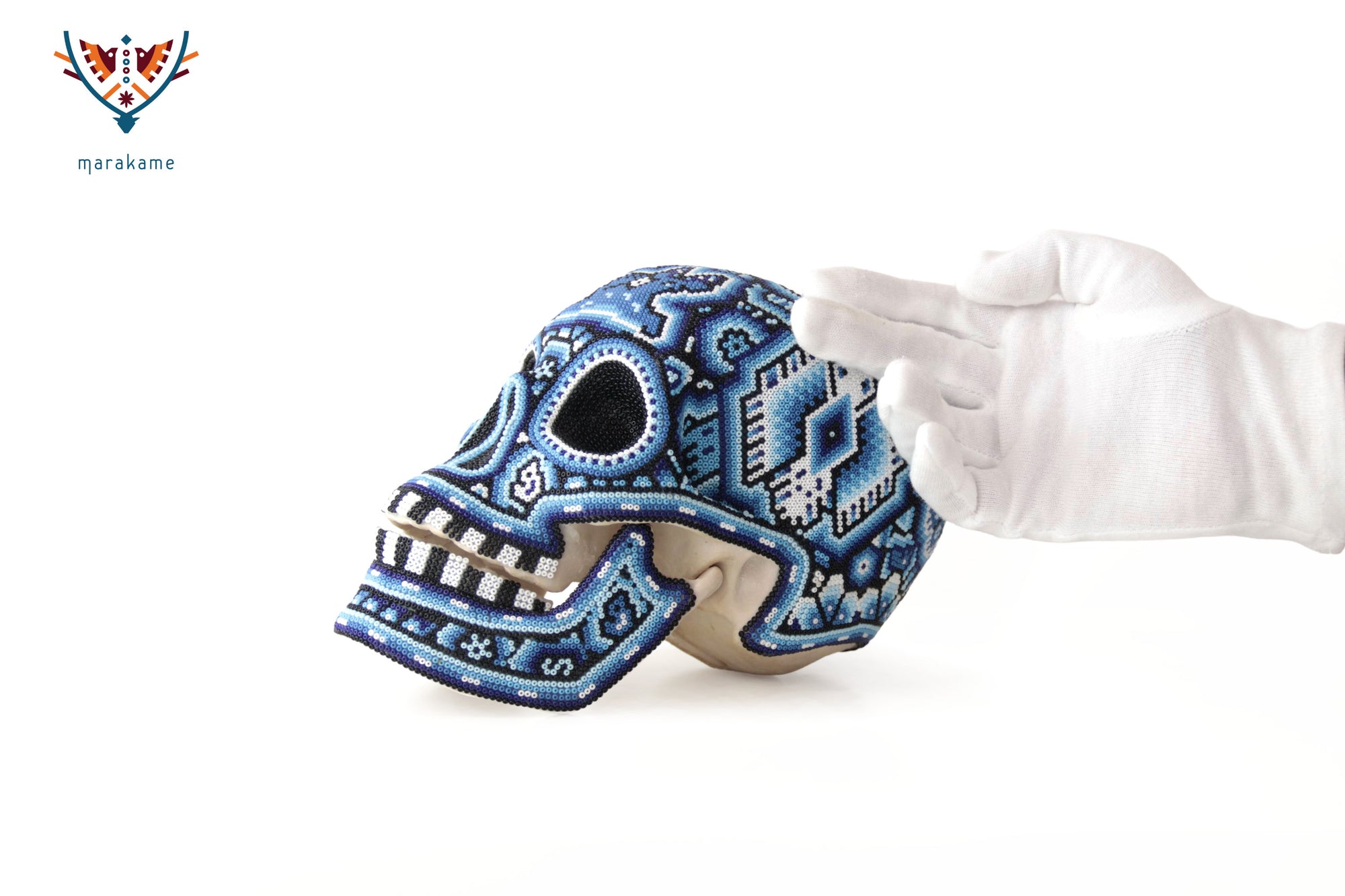 Calavera huichol escala real - Yurienaka