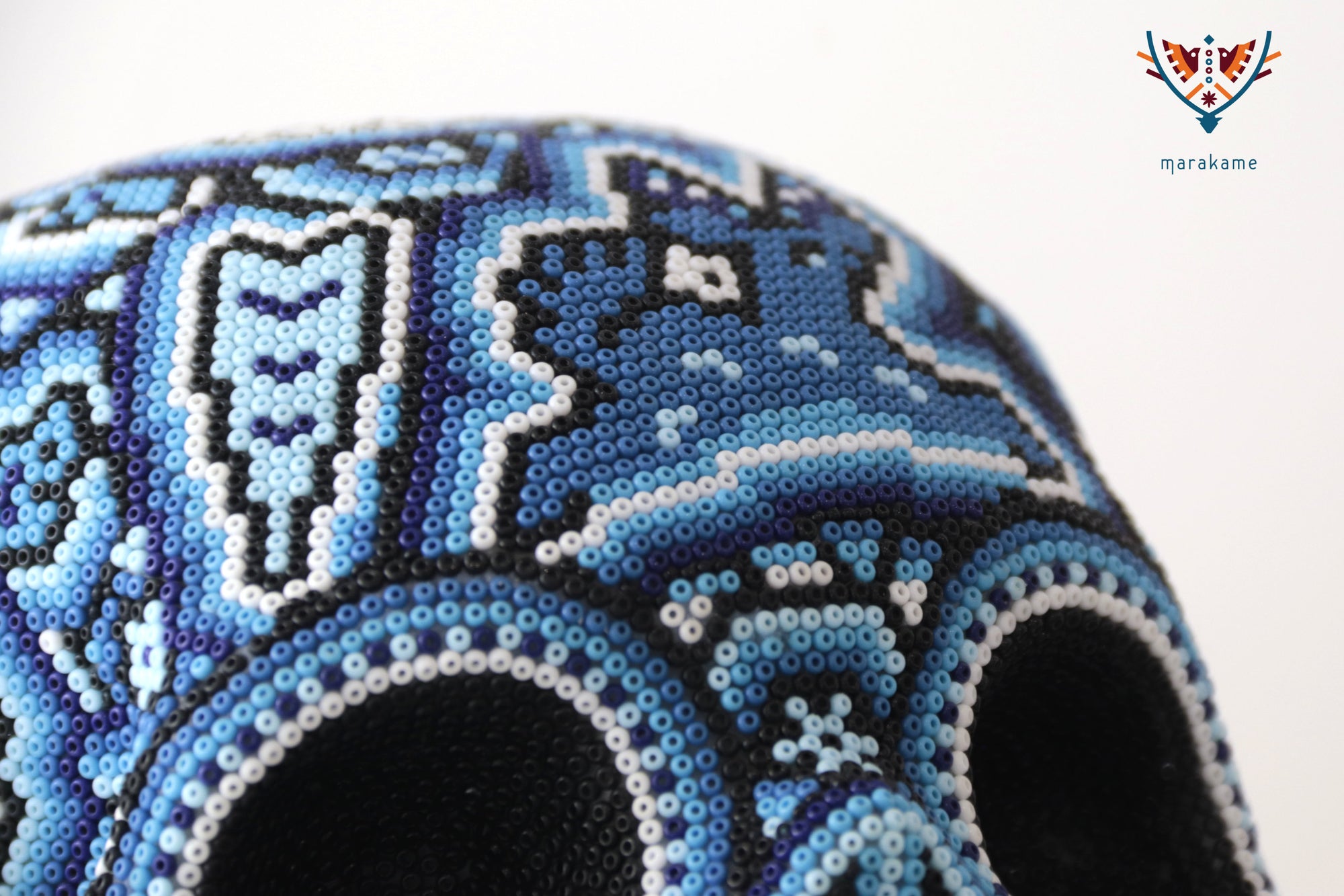 Calavera huichol escala real - Yurienaka