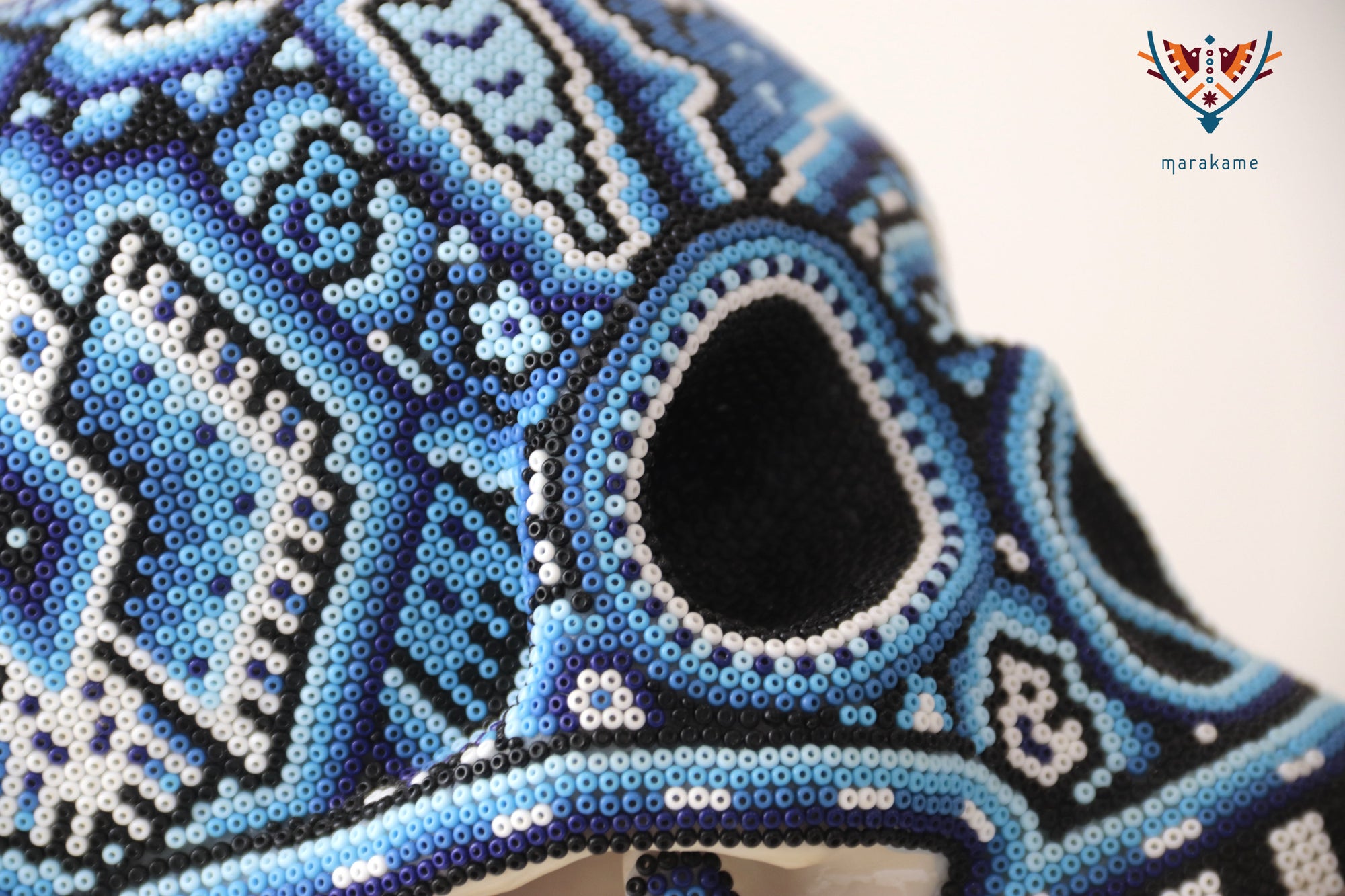 Calavera huichol escala real - Yurienaka