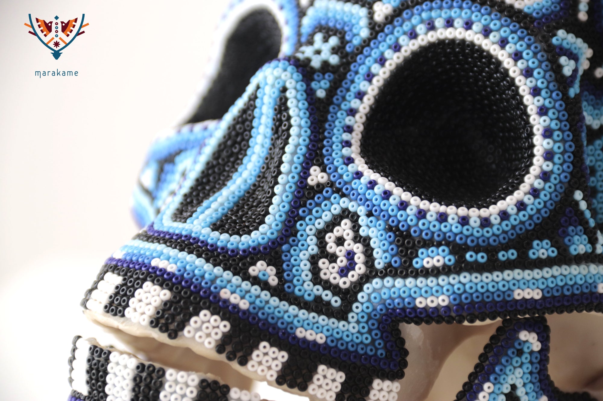 Calavera huichol escala real - Yurienaka