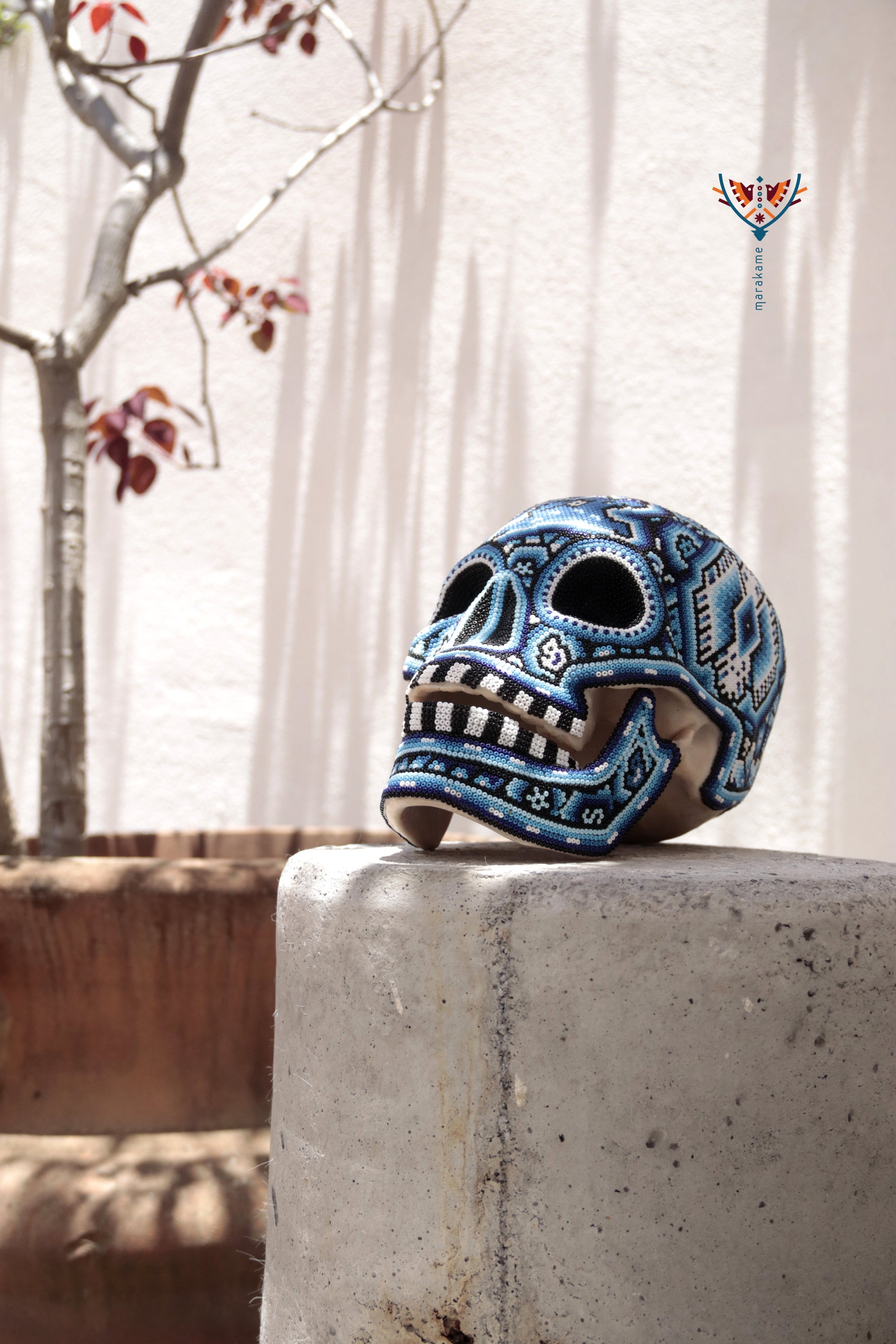 Calavera huichol escala real - Yurienaka