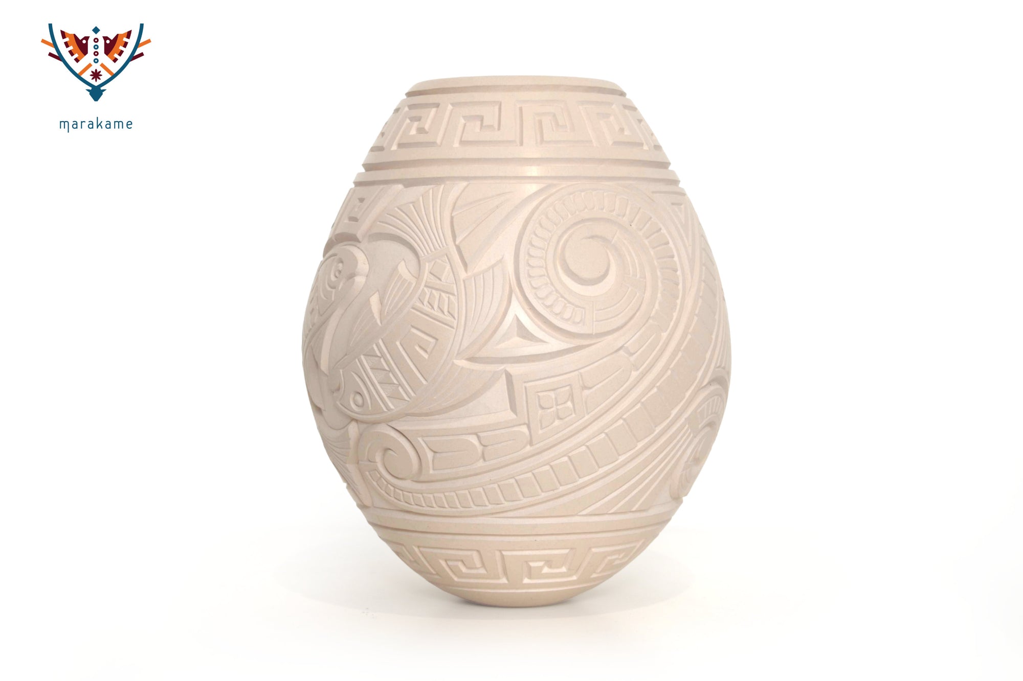 Cerámica de Mata Ortiz - Peces blancos