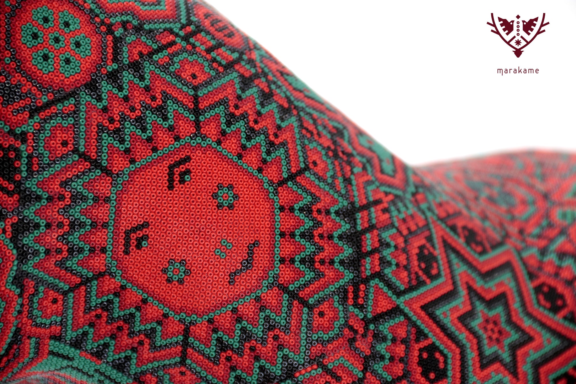 Escultura Arte Huichol - Busto de Puma - X+x+weri