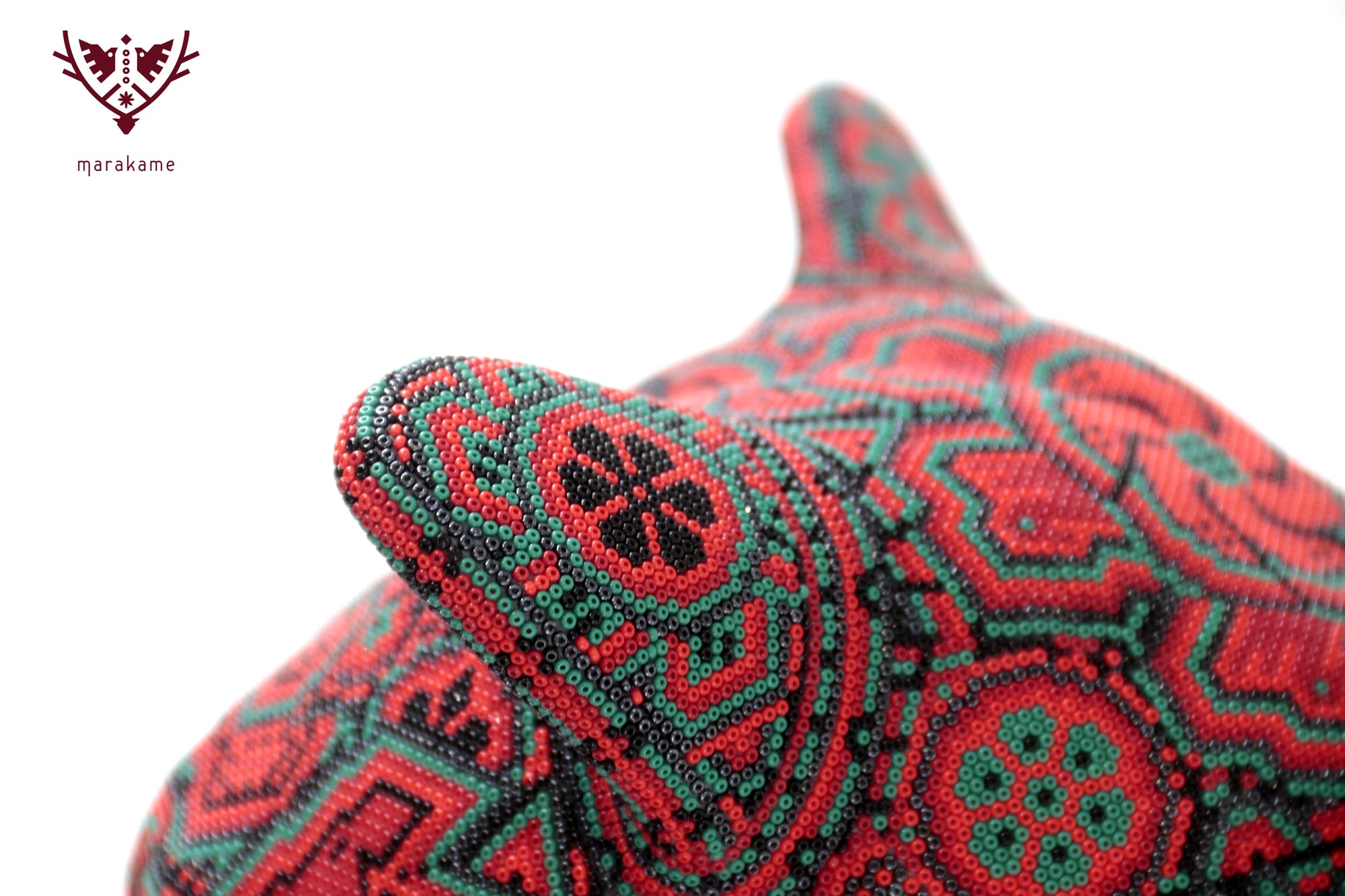 Escultura Arte Huichol - Busto de Puma - X+x+weri