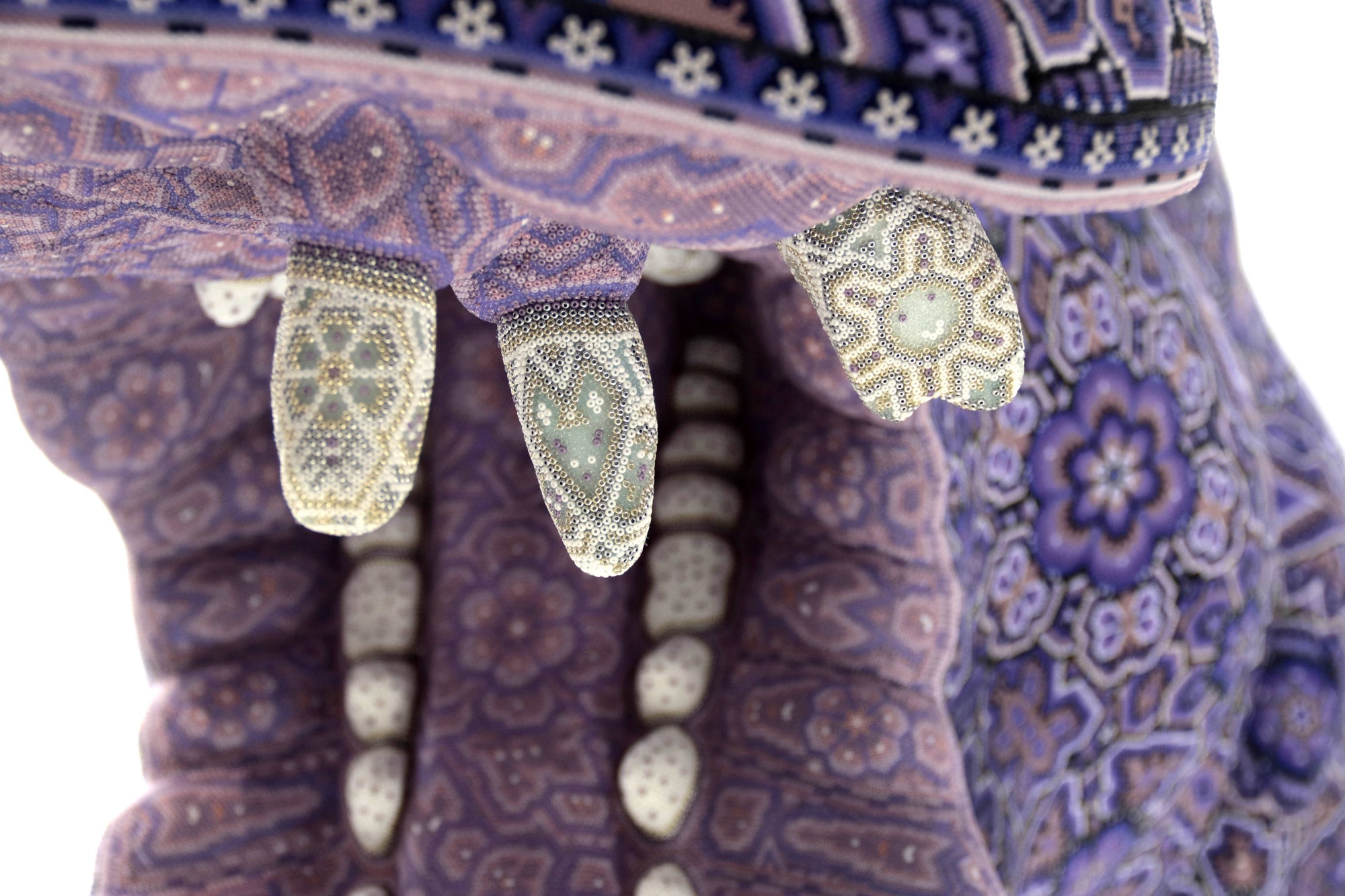 Escultura Arte Huichol - Cabeza de hipopótamo - Yurienaka niukieya - La voz de la tierra