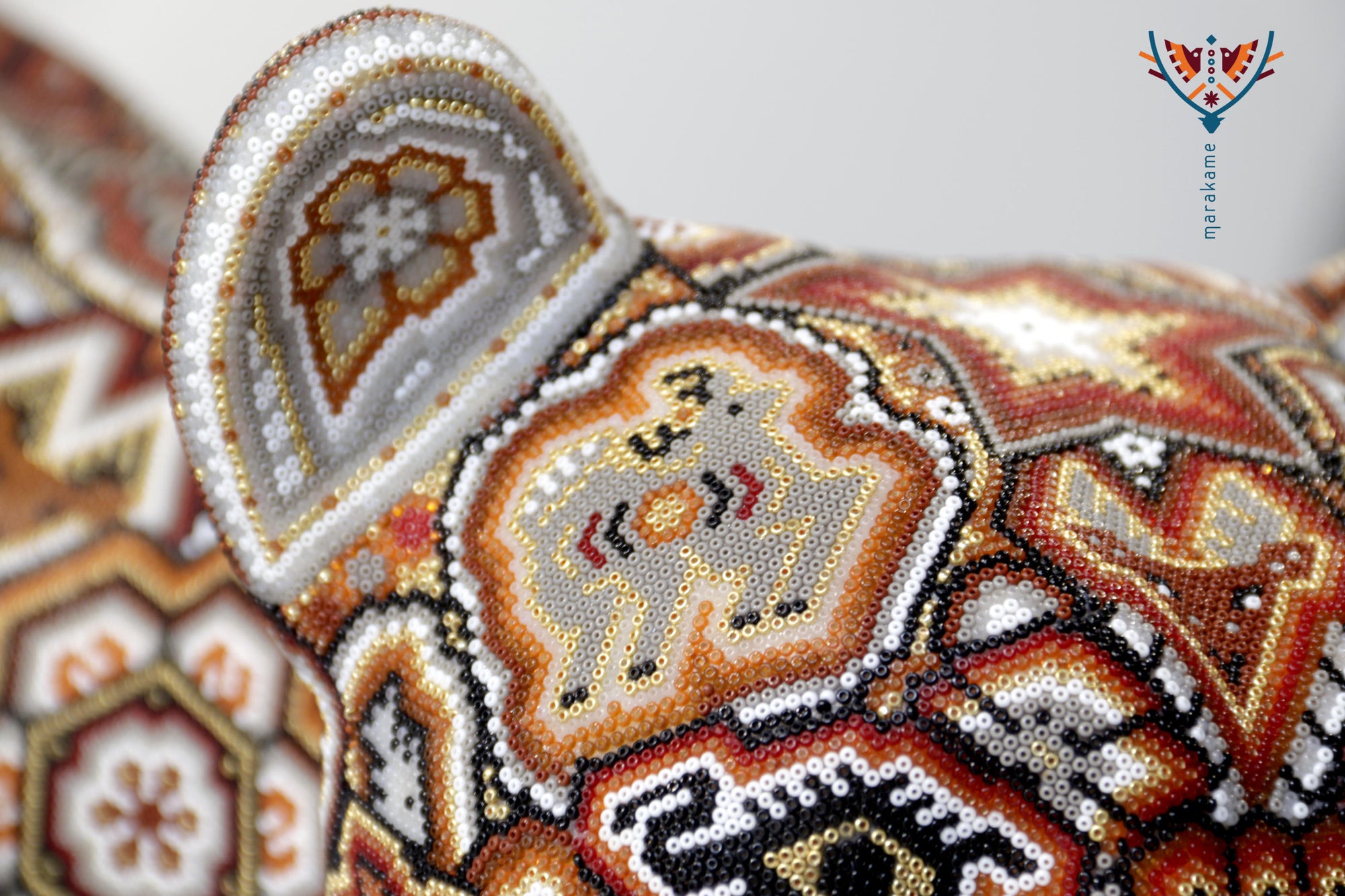 Escultura Arte Huichol - Guepardo Wixárika