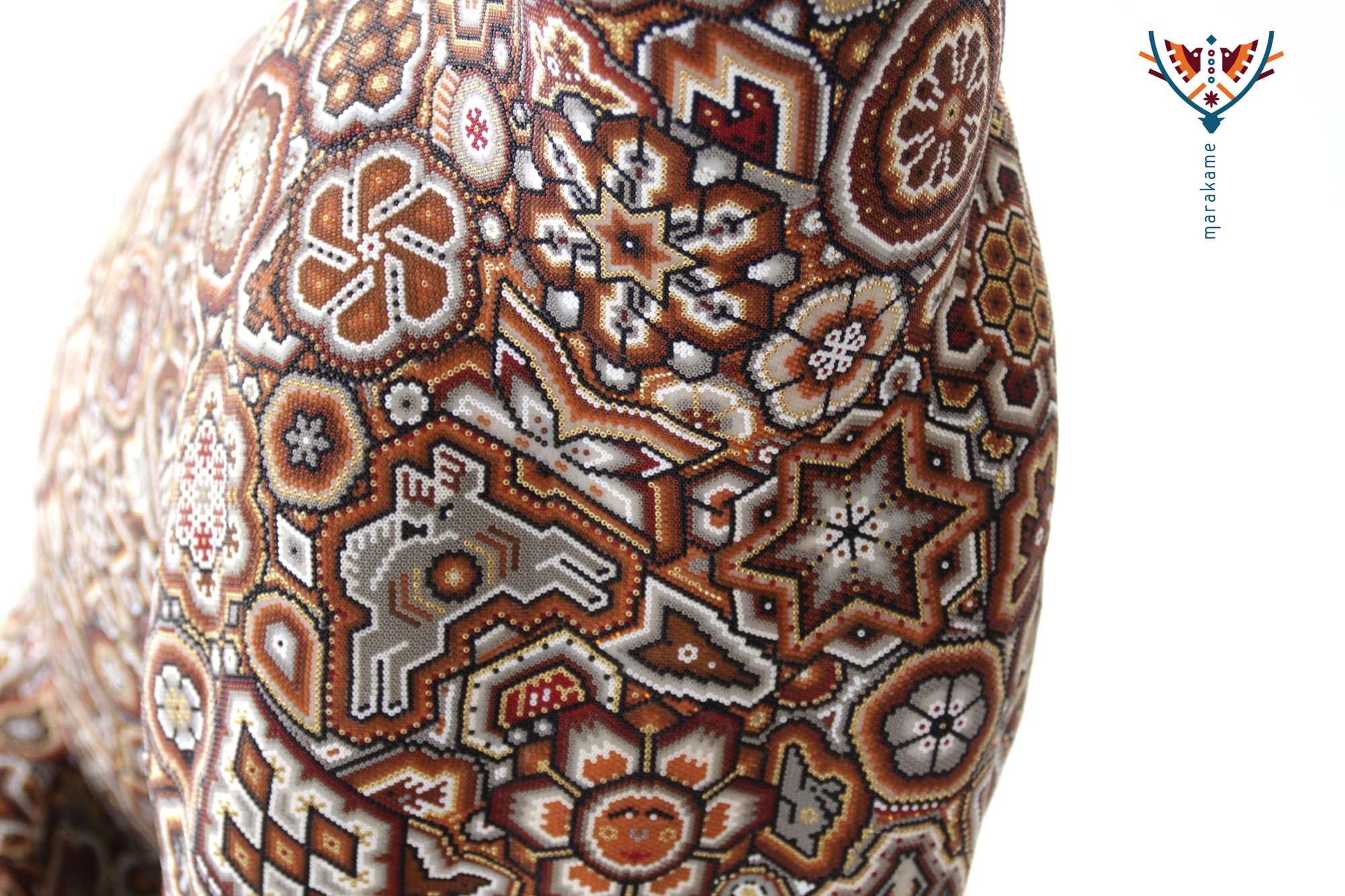 Escultura Arte Huichol - Guepardo Wixárika