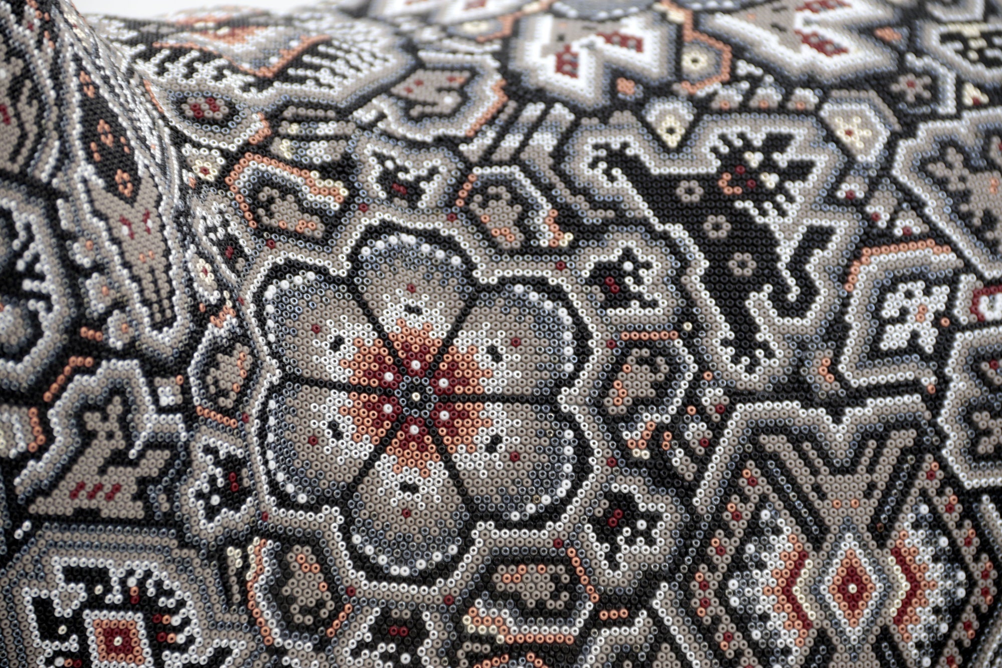 Huichol Art Sculpture - Wirikuta Kuka Tewayari - Deer decorated with beads