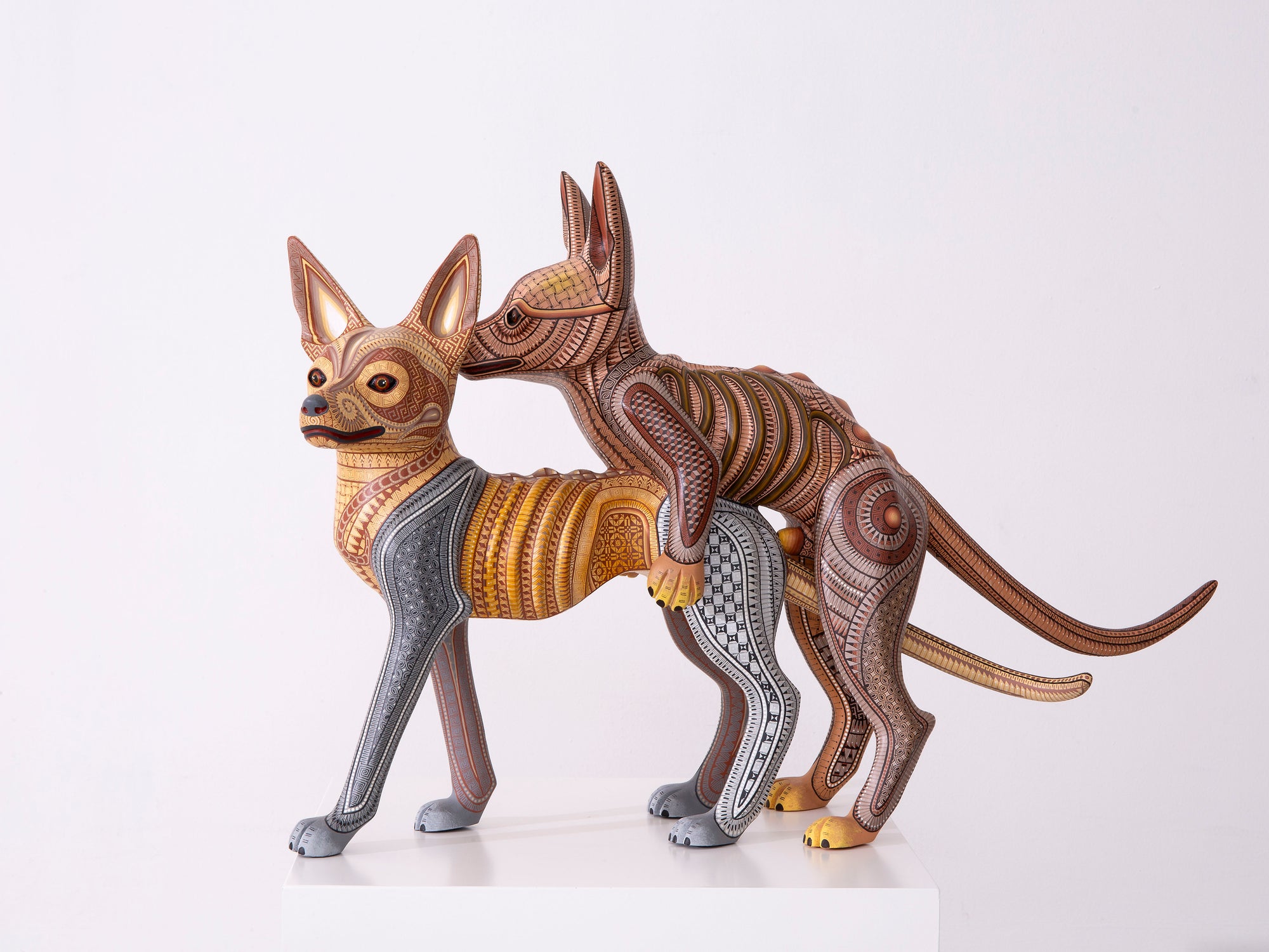 Alebrije - Perros zapotecas apareándose