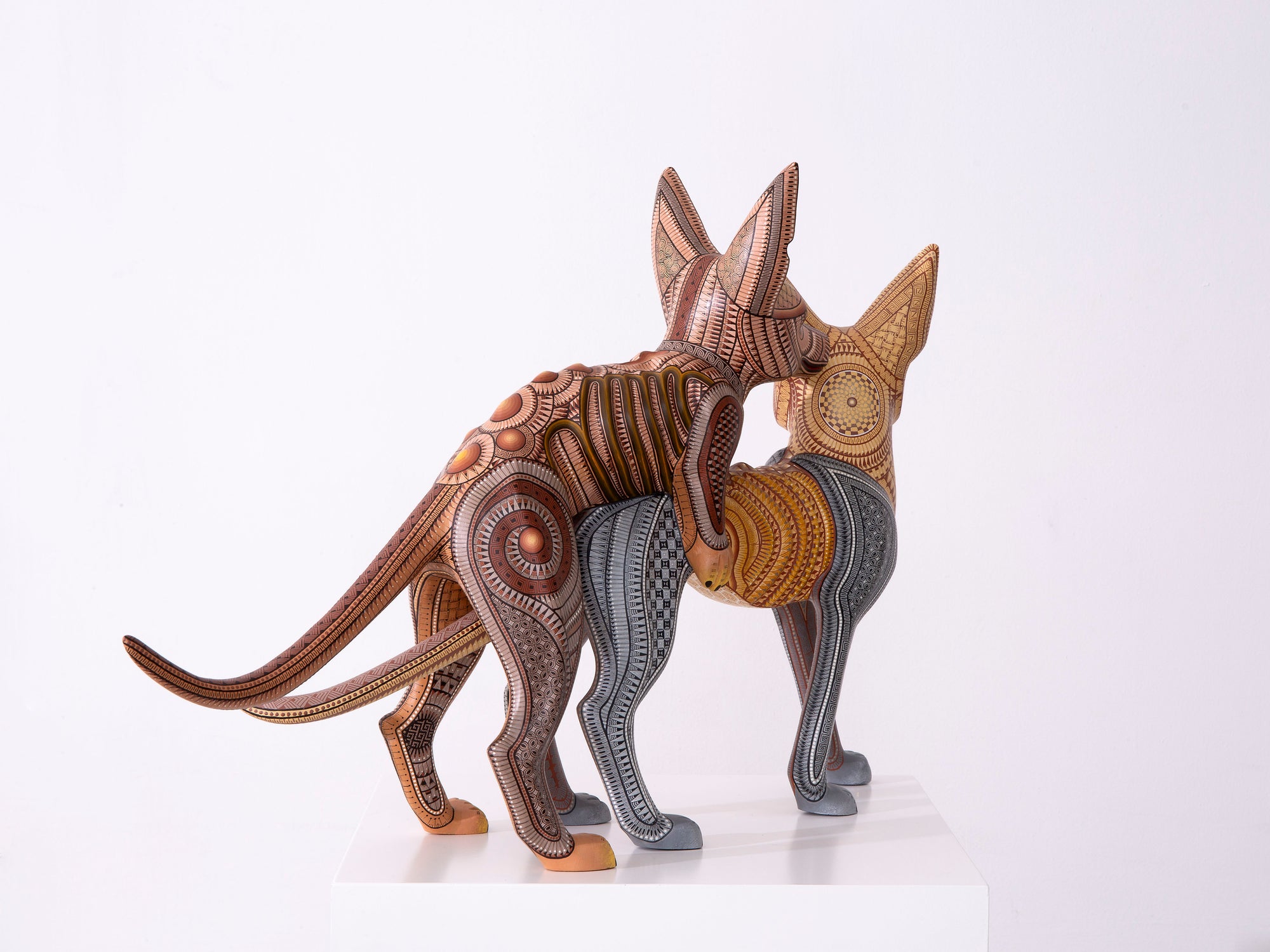 Alebrije - Perros zapotecas apareándose
