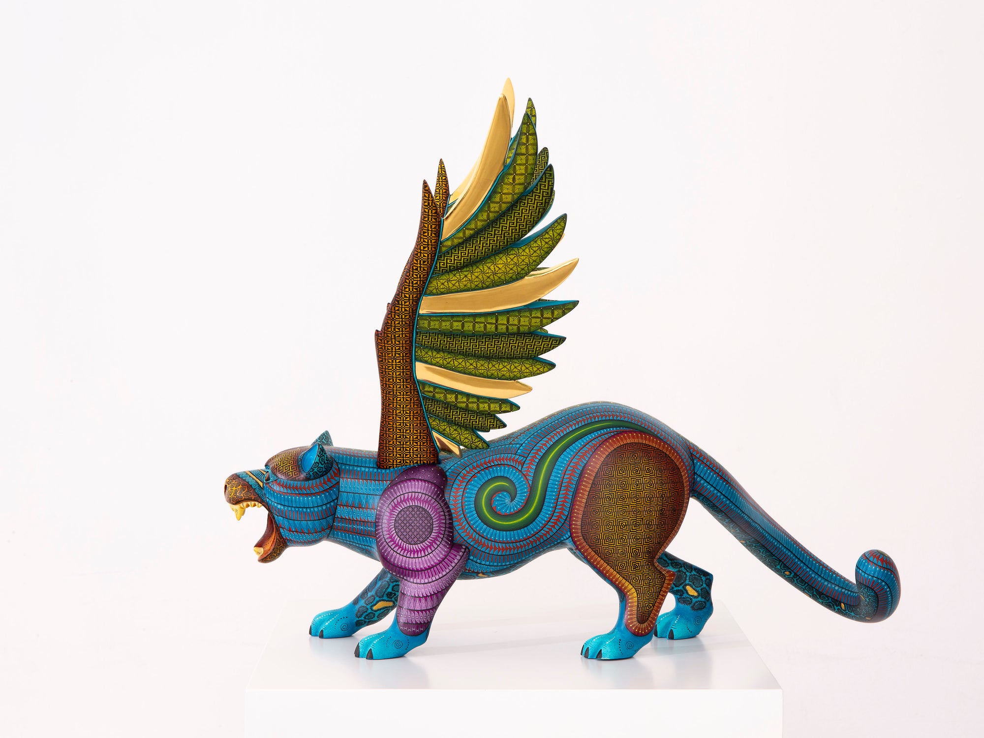Alebrije Jaguar alado - Guendaró Nisaa “Trueno y Viento”