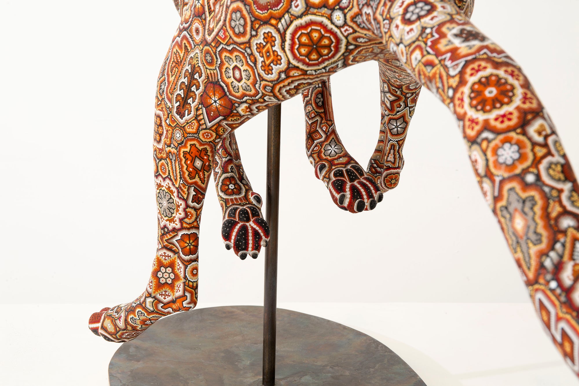 Escultura Arte Huichol - Guepardo Wixárika