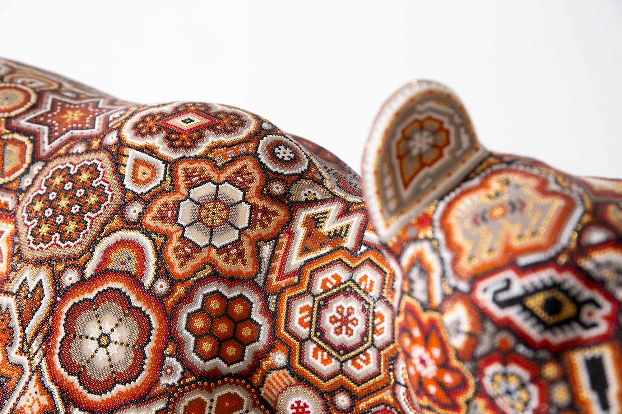 Escultura Arte Huichol - Guepardo Wixárika