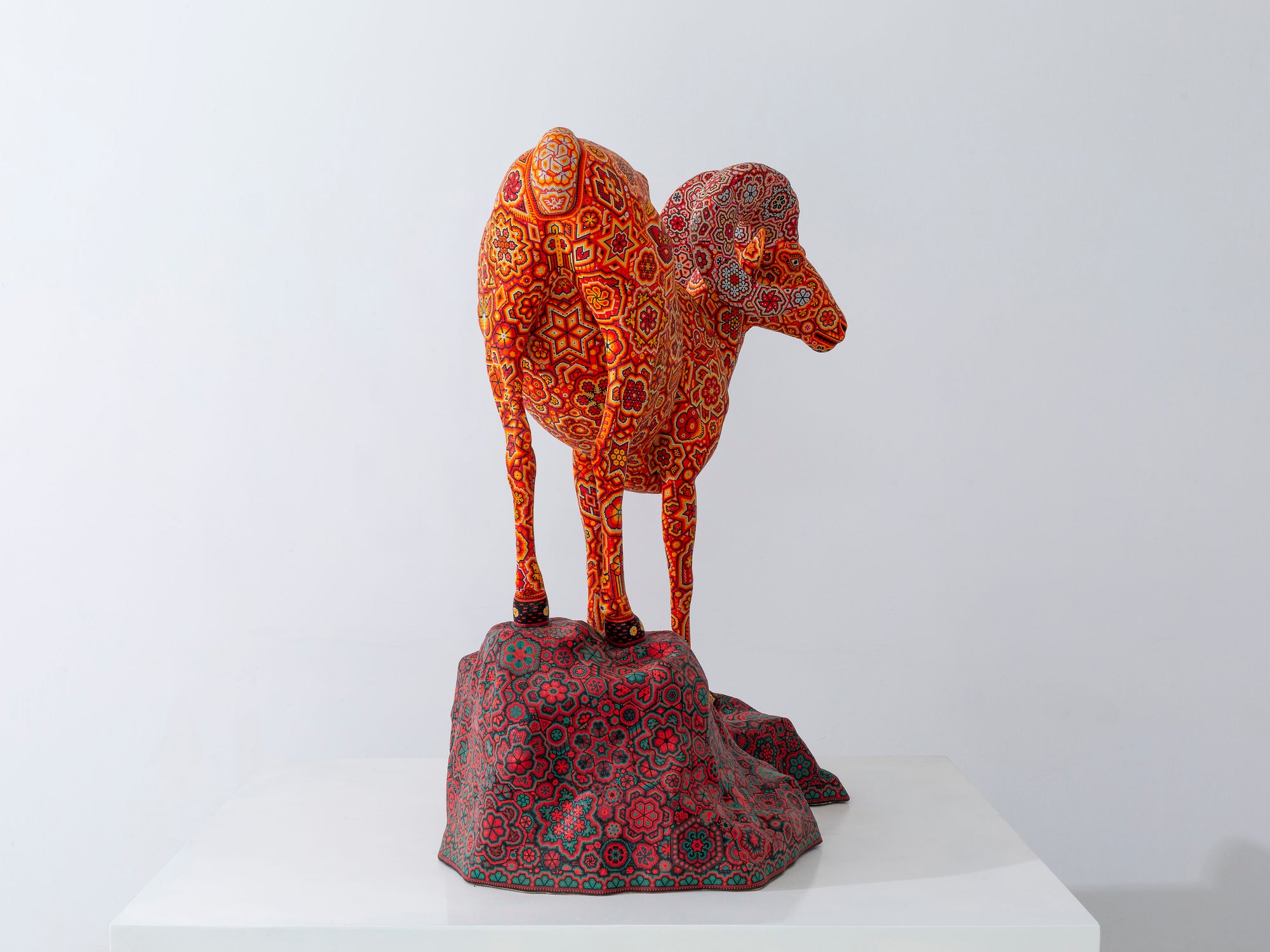 Escultura - Kaka+yari +wiyame - Guardián de la montaña - Borrego Cimarrón Wixárika