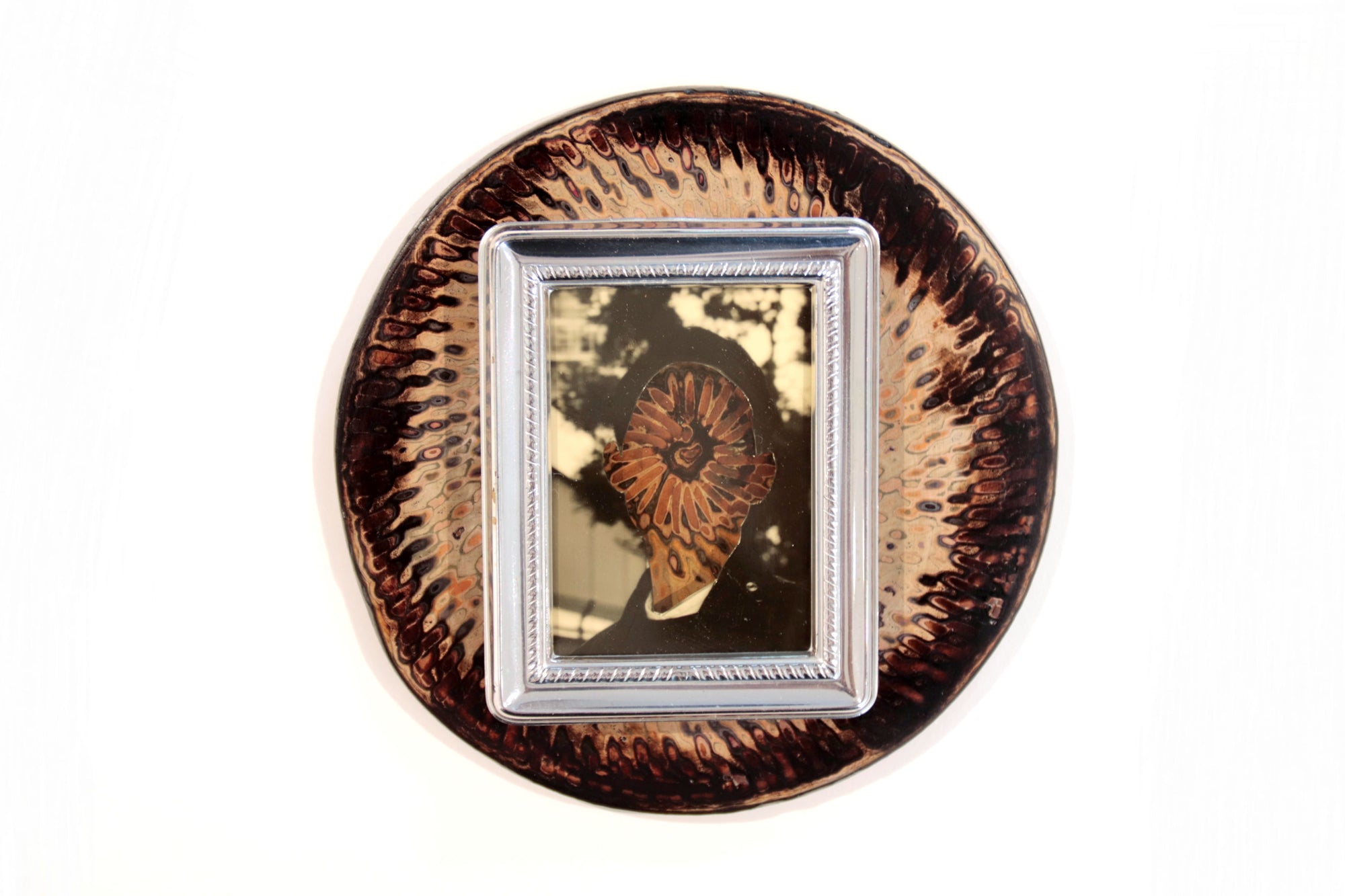 Self-portrait with interior colors III