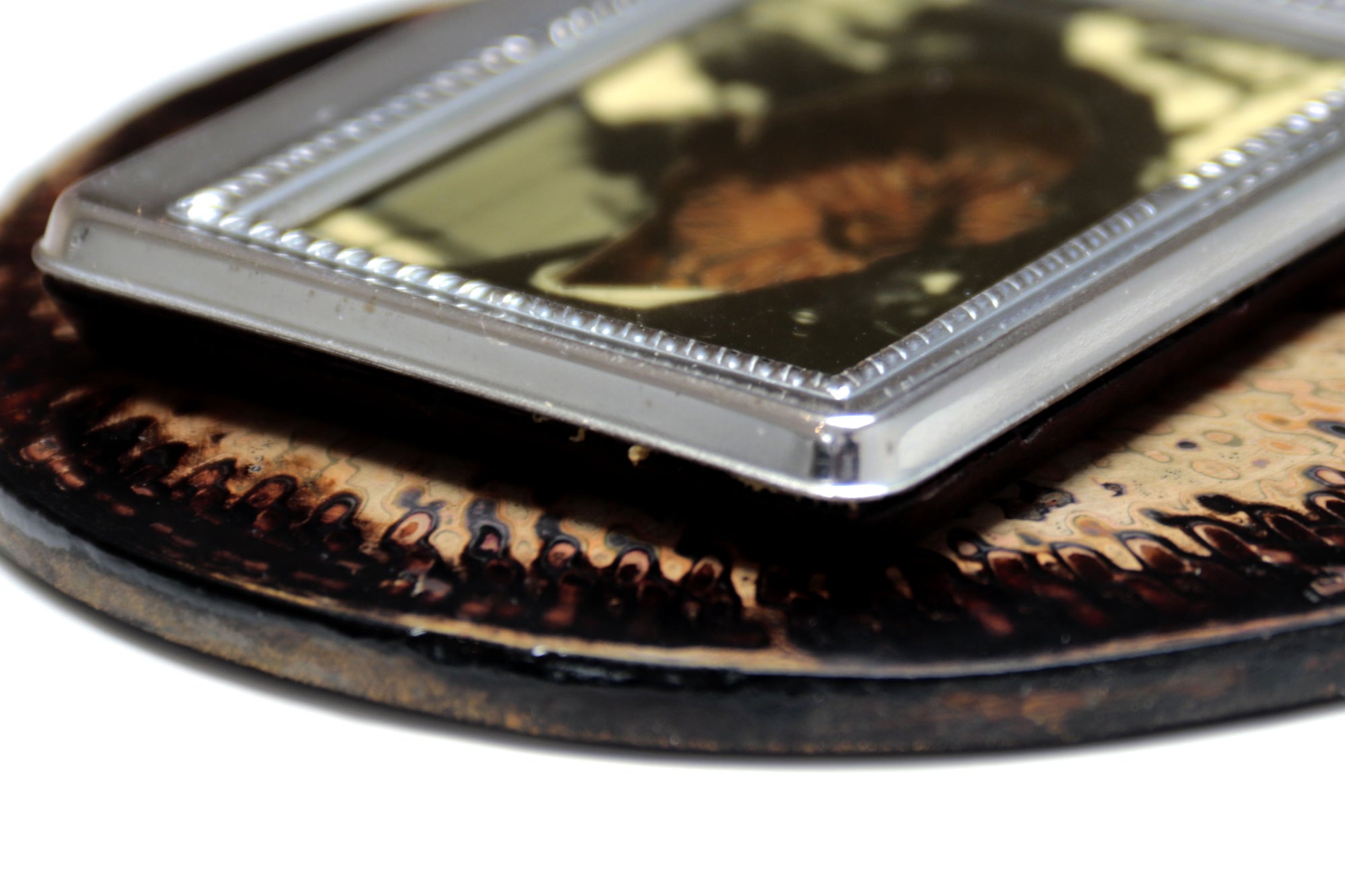 Self-portrait with interior colors III